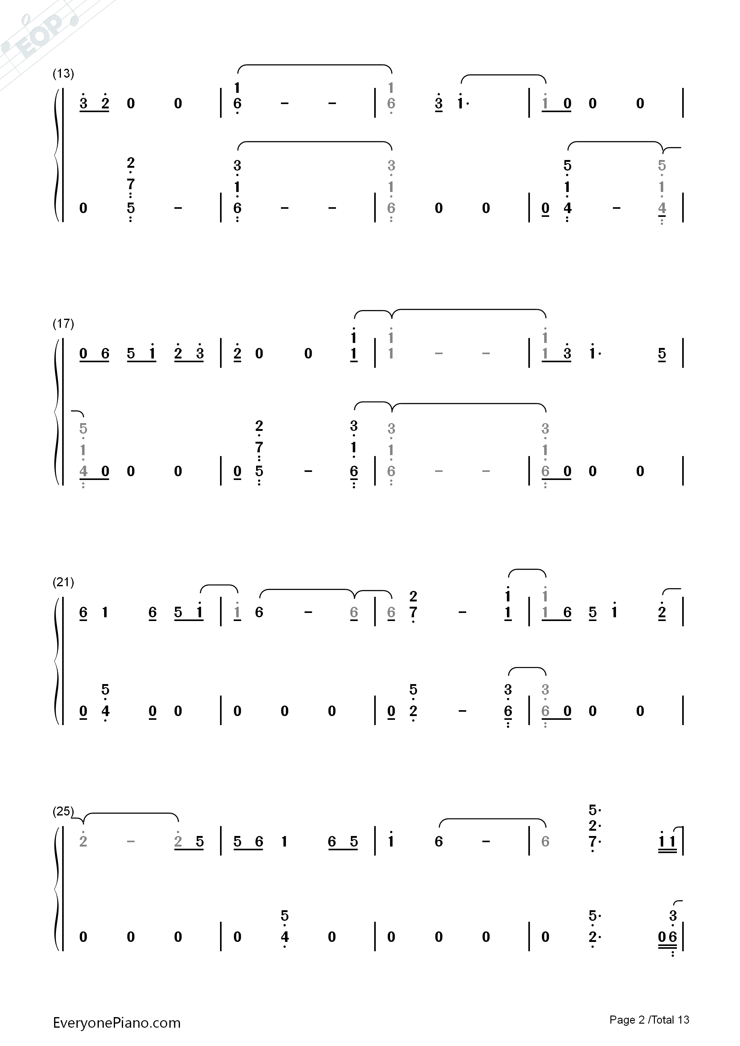 First_Time钢琴简谱_Kygo_and_Ellie_Goulding演唱