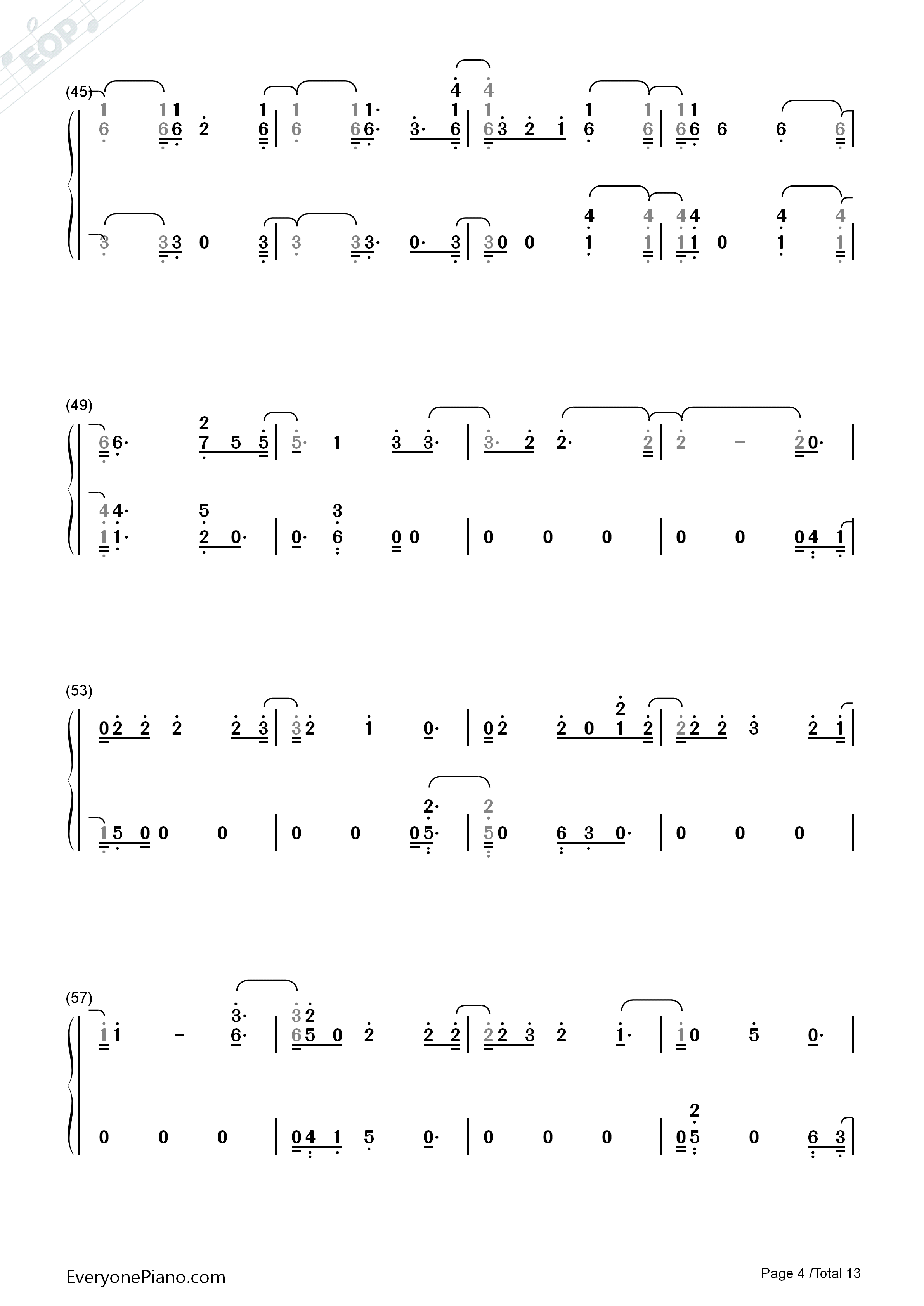 First_Time钢琴简谱_Kygo_and_Ellie_Goulding演唱