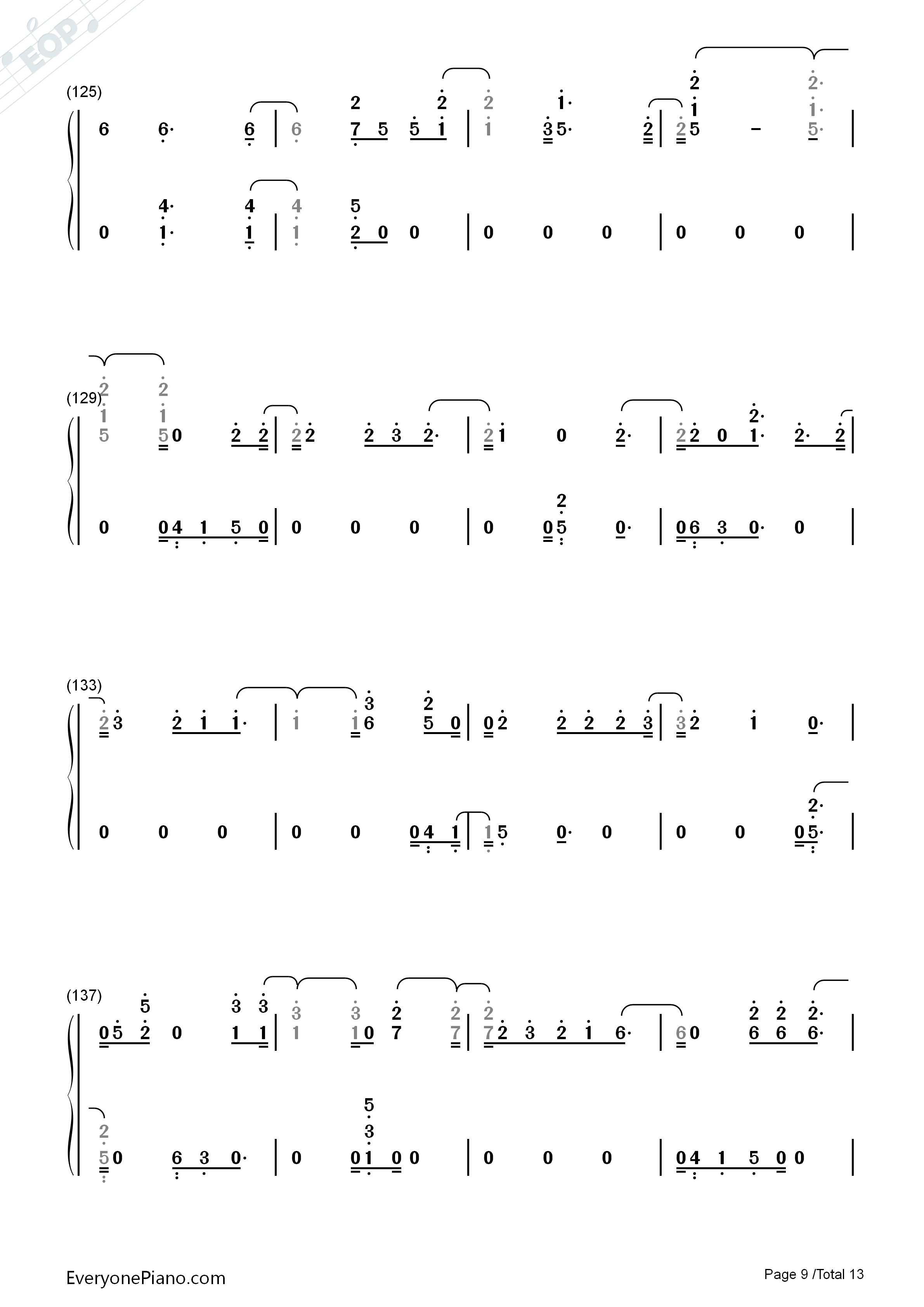 First_Time钢琴简谱_Kygo_and_Ellie_Goulding演唱