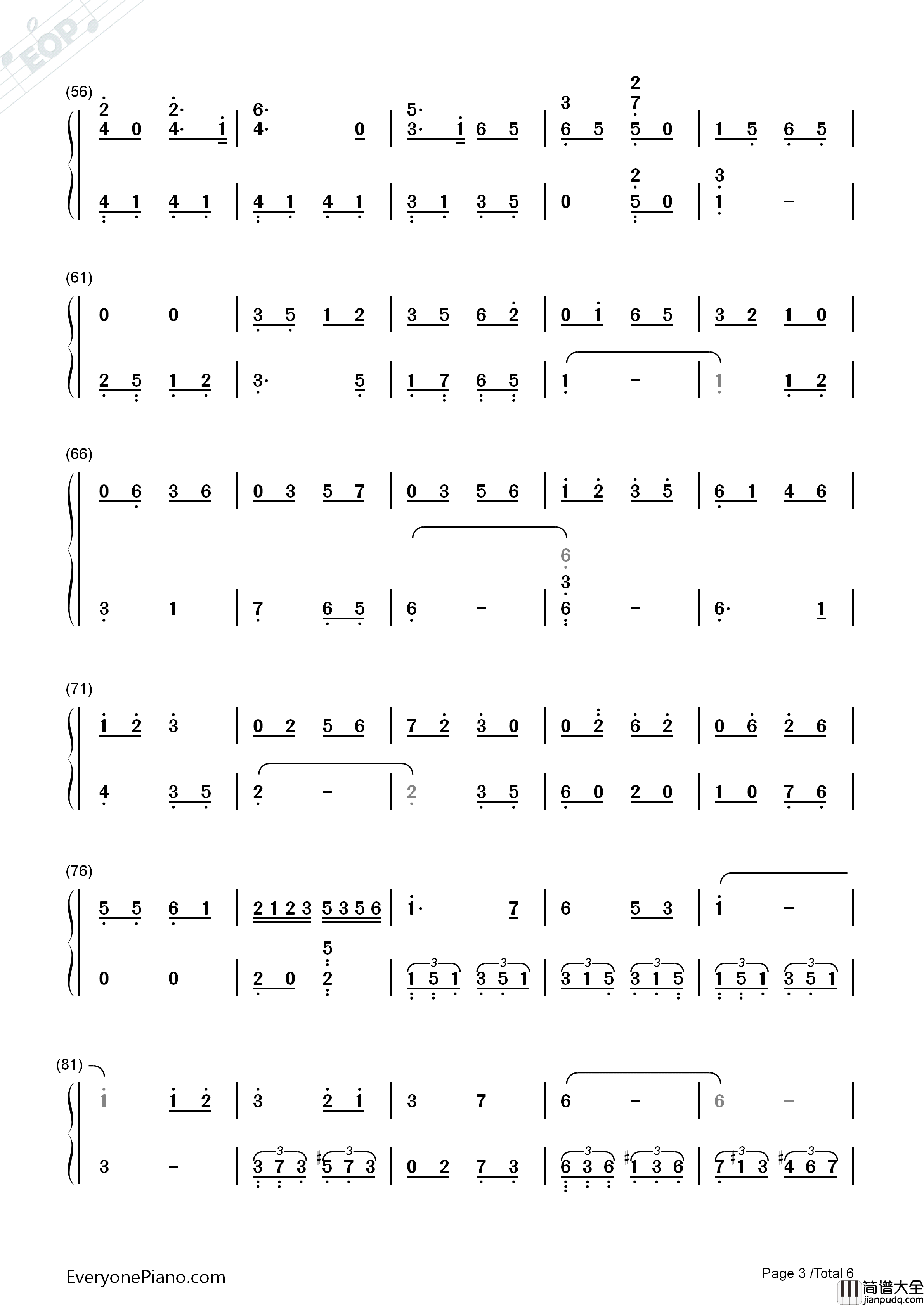 红星歌钢琴简谱_傅庚辰演唱