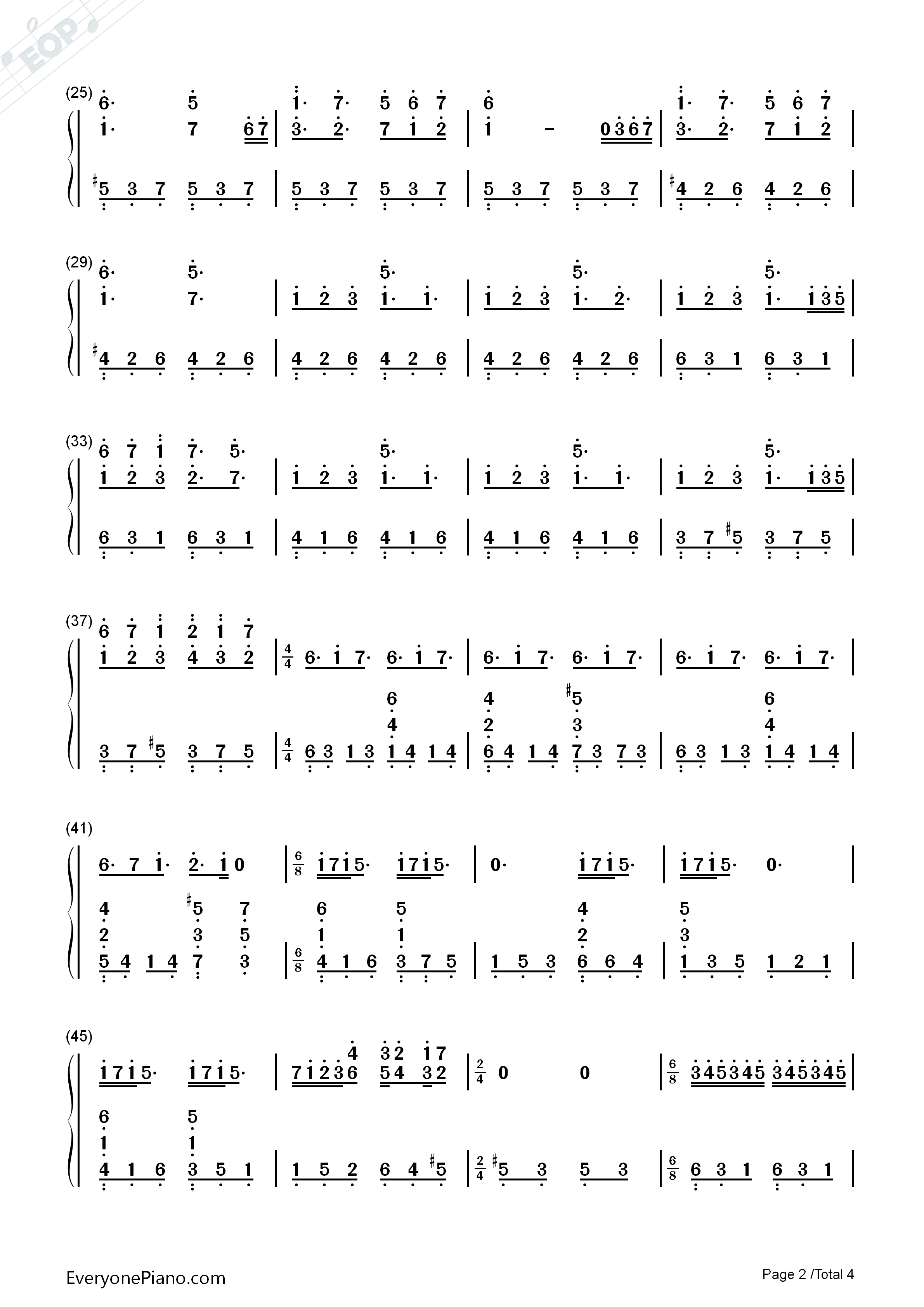 Human钢琴简谱_Ken_Arai演唱