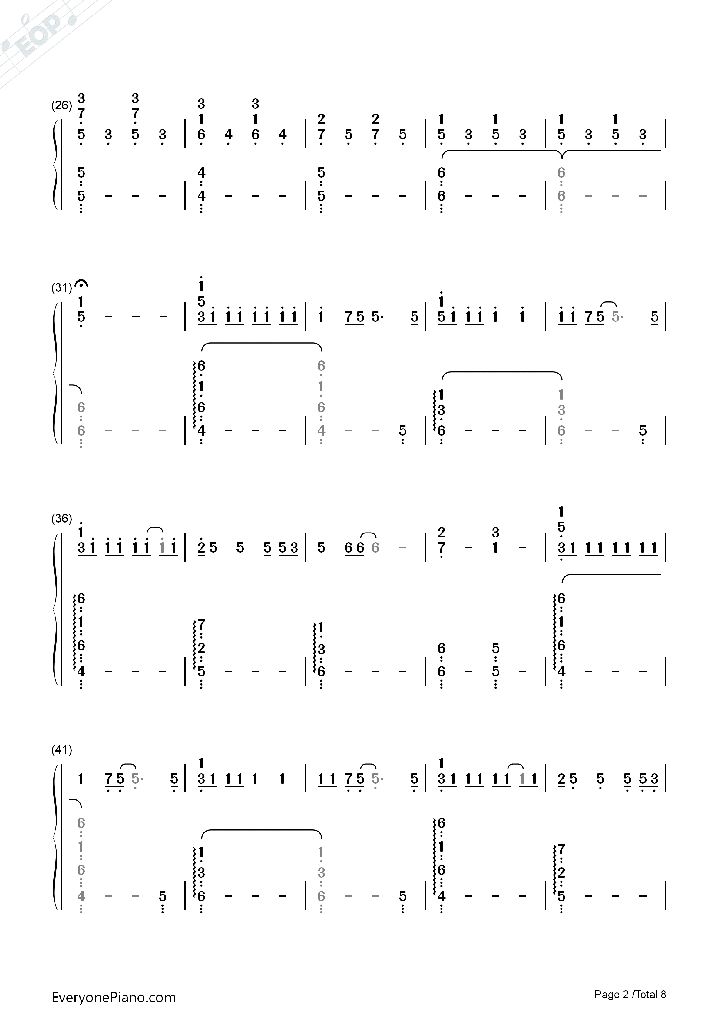 secret_base~你给我的所有~钢琴简谱_ZONE演唱