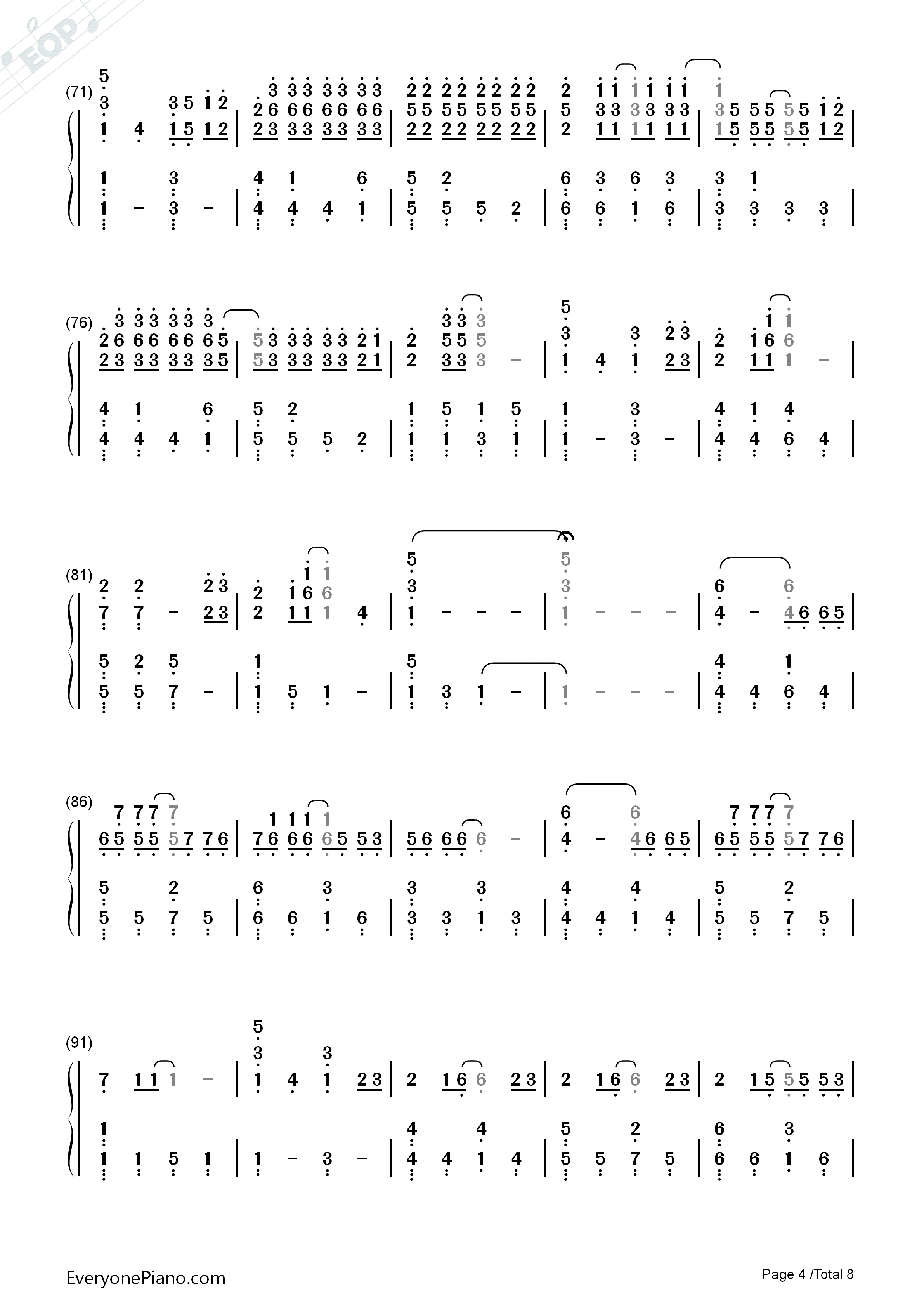 secret_base~你给我的所有~钢琴简谱_ZONE演唱