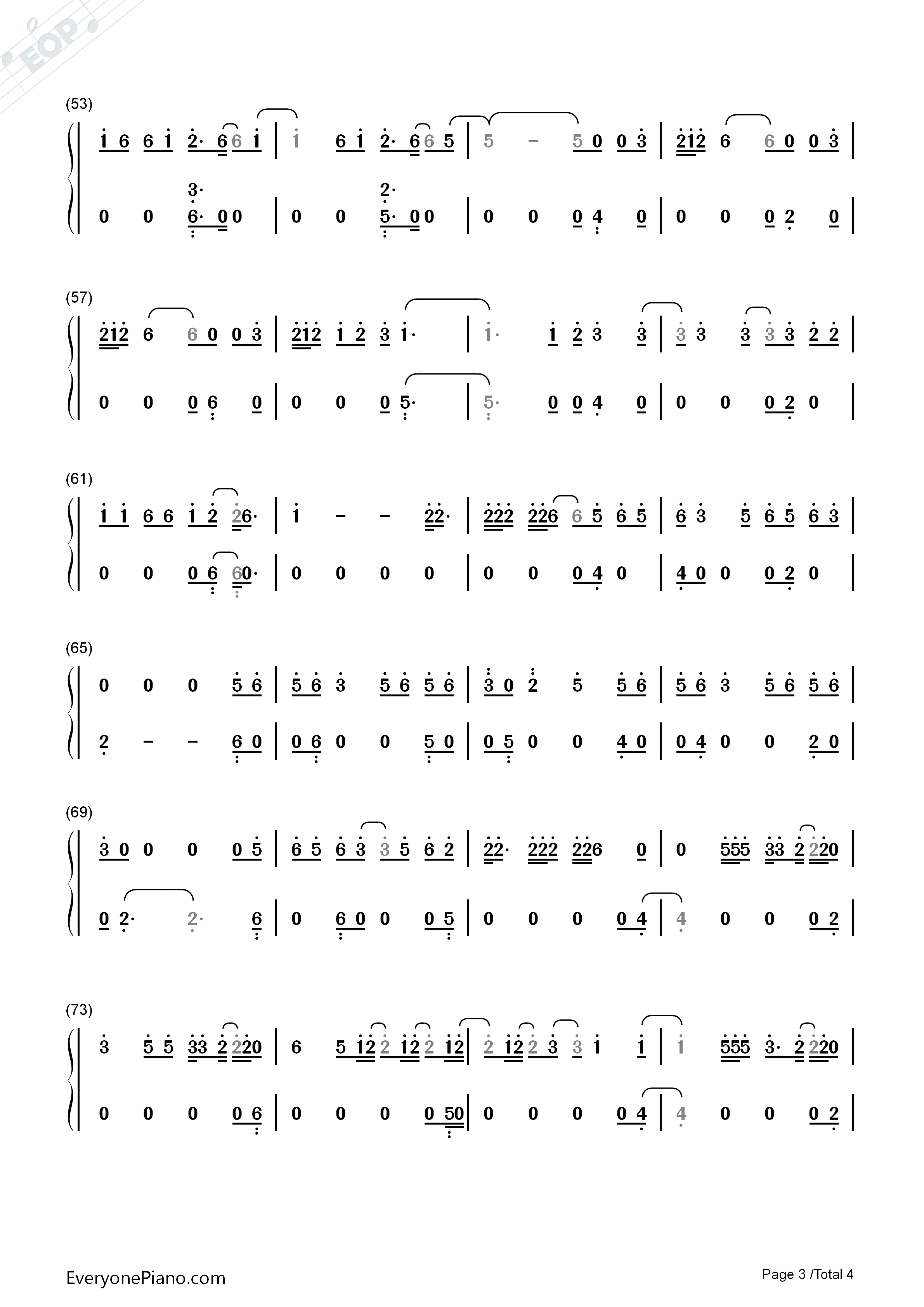 There_for_You钢琴简谱_Martin_Garrix_Troye_Sivan演唱