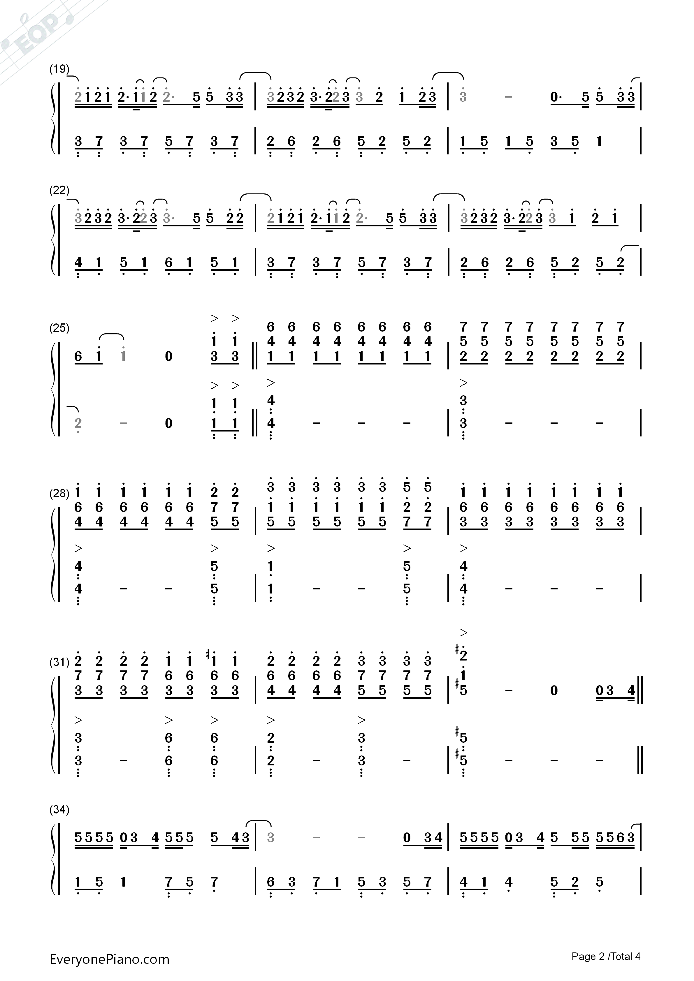 那个男孩钢琴简谱_汪苏泷演唱