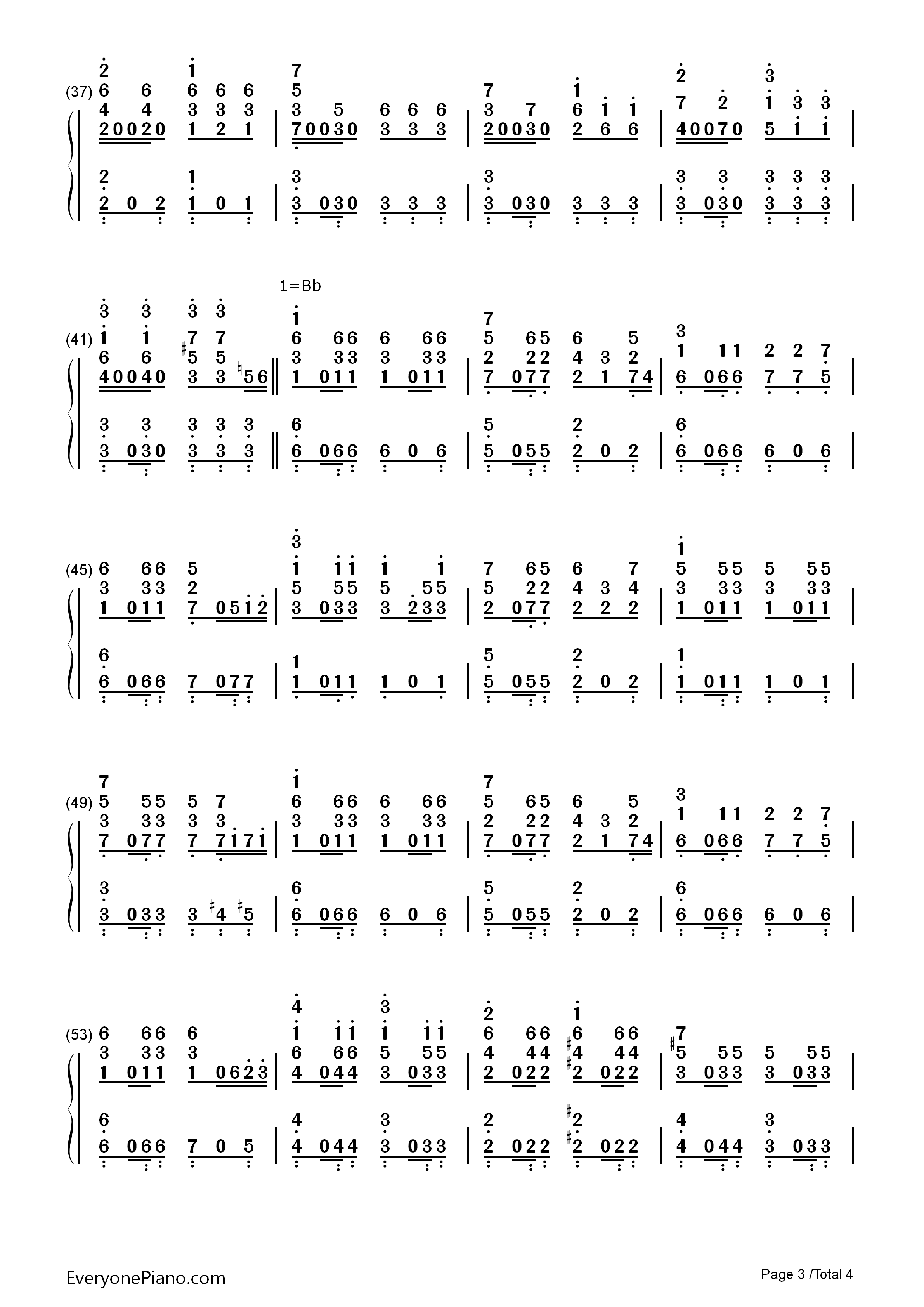 The_Shaping_of_the_World钢琴简谱_Jason_Hayes演唱