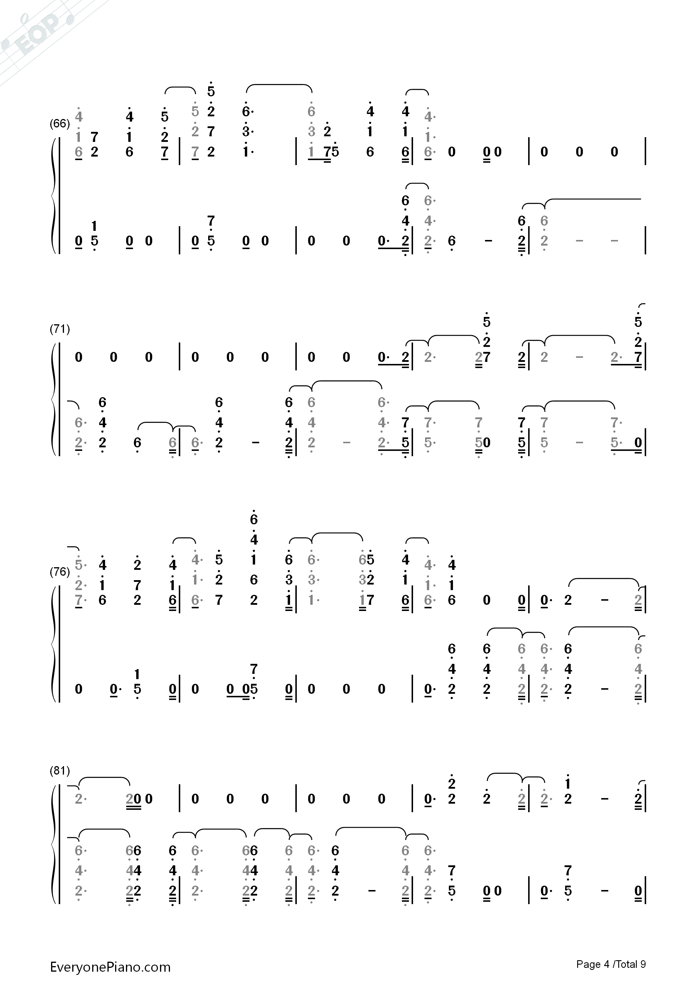 Ever_Since_New_York钢琴简谱_Harry_Styles演唱