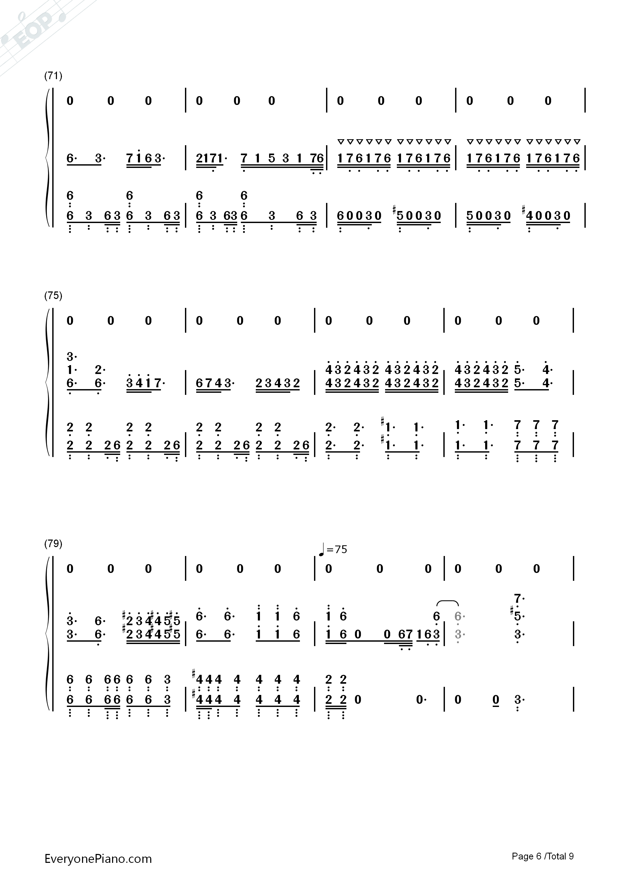 我要我们在一起钢琴简谱_邓紫棋演唱