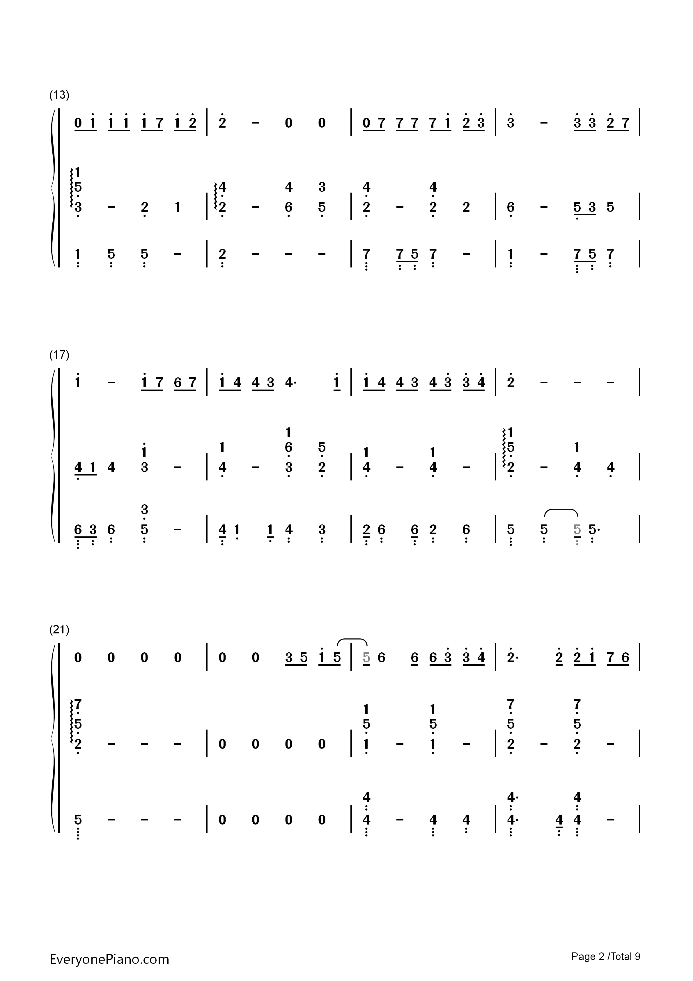 手心的蔷薇钢琴简谱_林俊杰_邓紫棋演唱