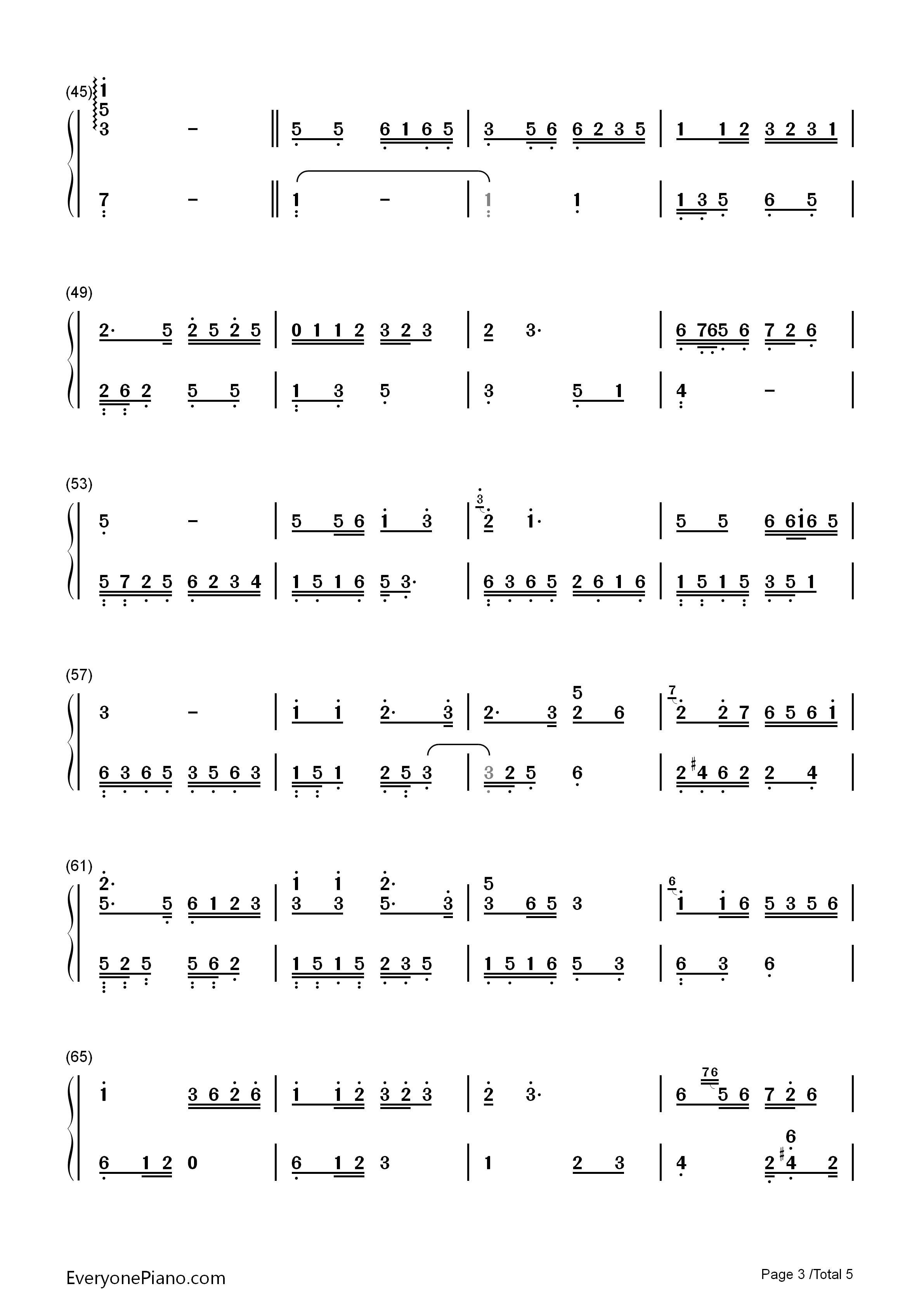 十送红军钢琴简谱_宋祖英演唱