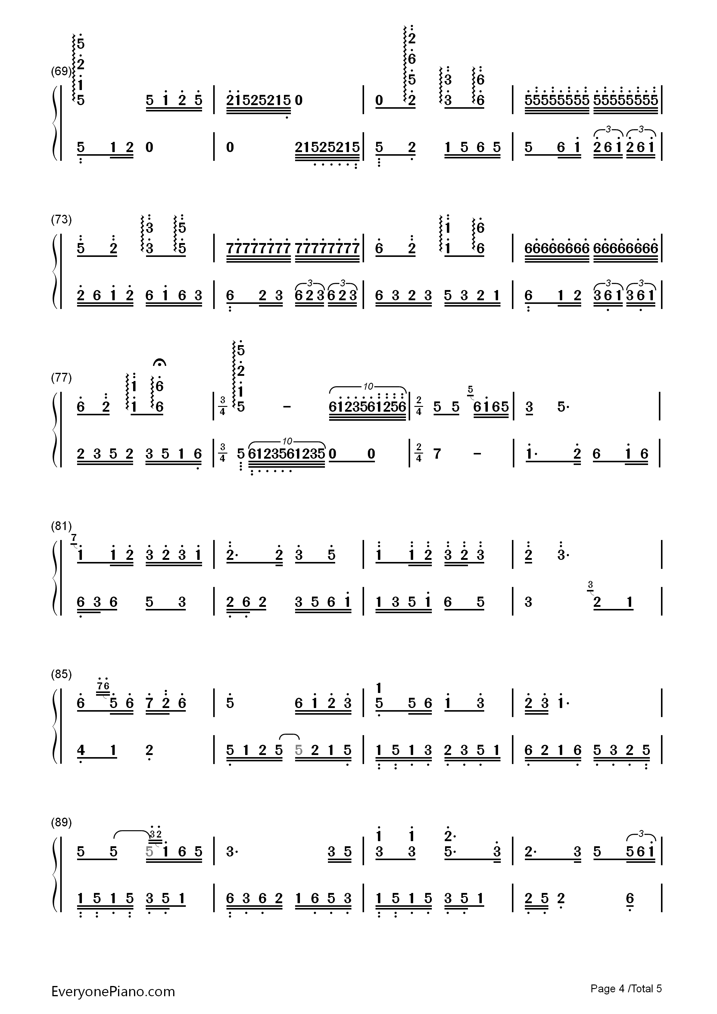 十送红军钢琴简谱_宋祖英演唱