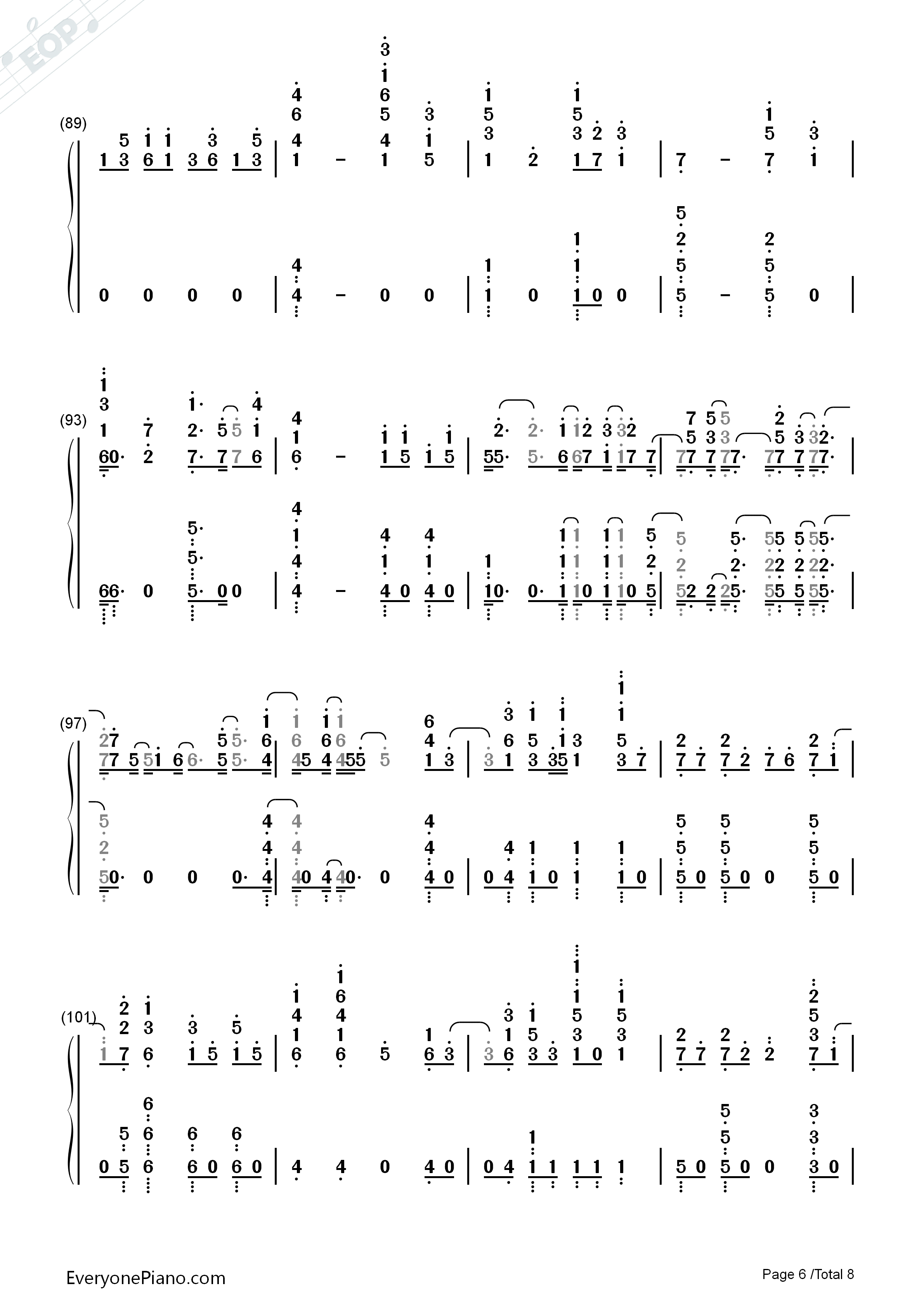 Scared_To_Be_Lonely钢琴简谱_Martin_Garrix_Dua_Lipa演唱