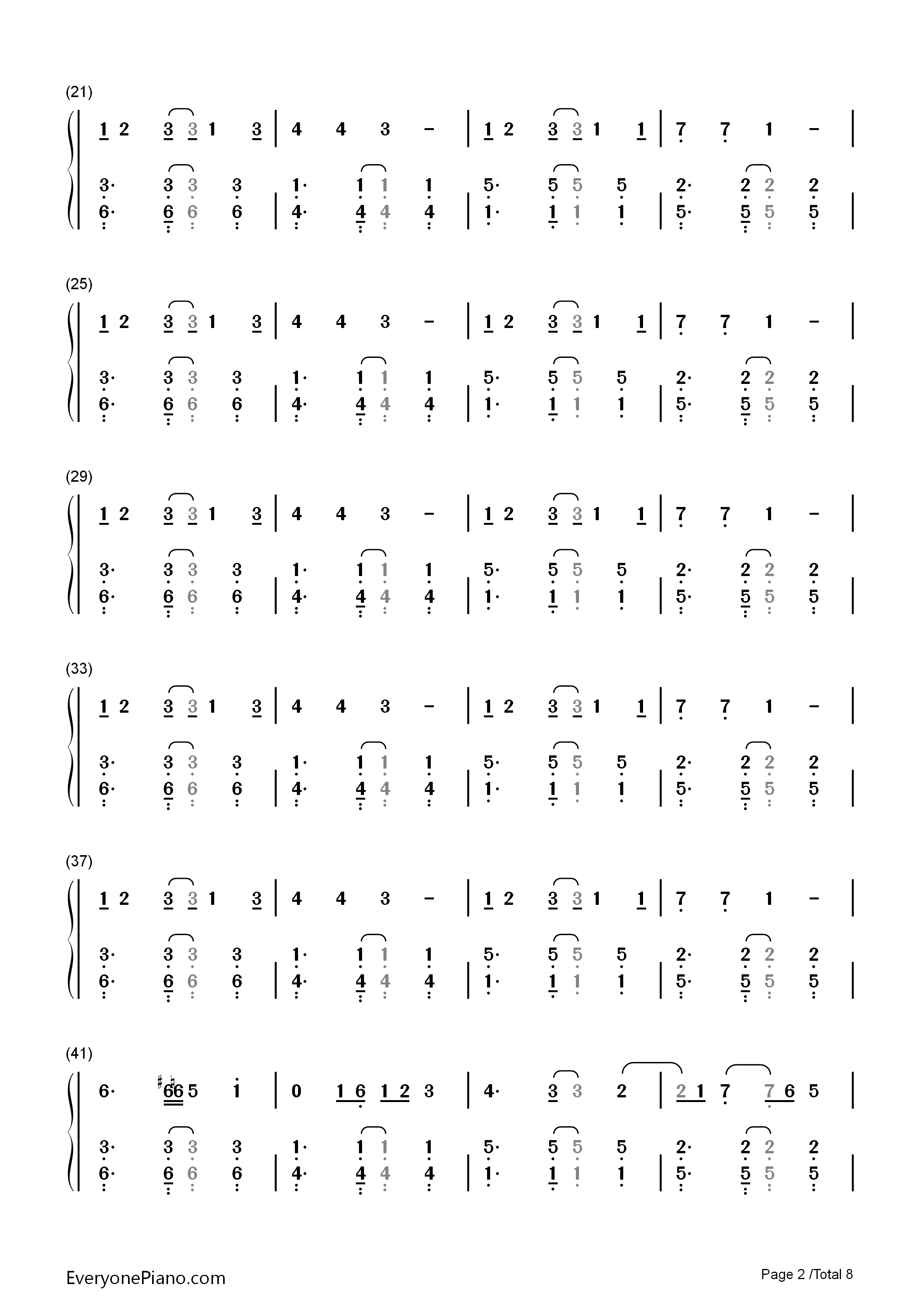 Without_You钢琴简谱_Avicii_Sandro_Cavazza演唱