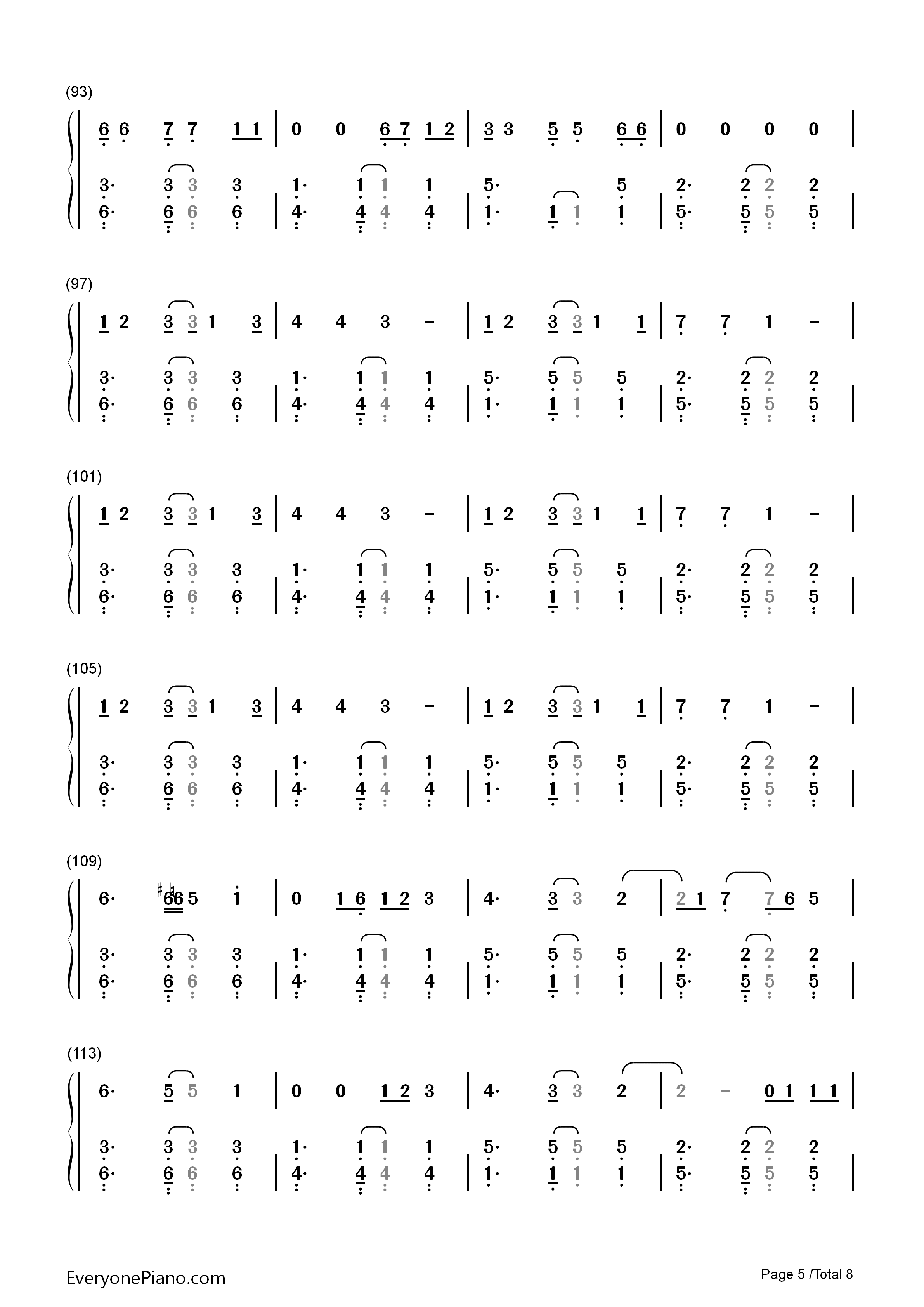 Without_You钢琴简谱_Avicii_Sandro_Cavazza演唱