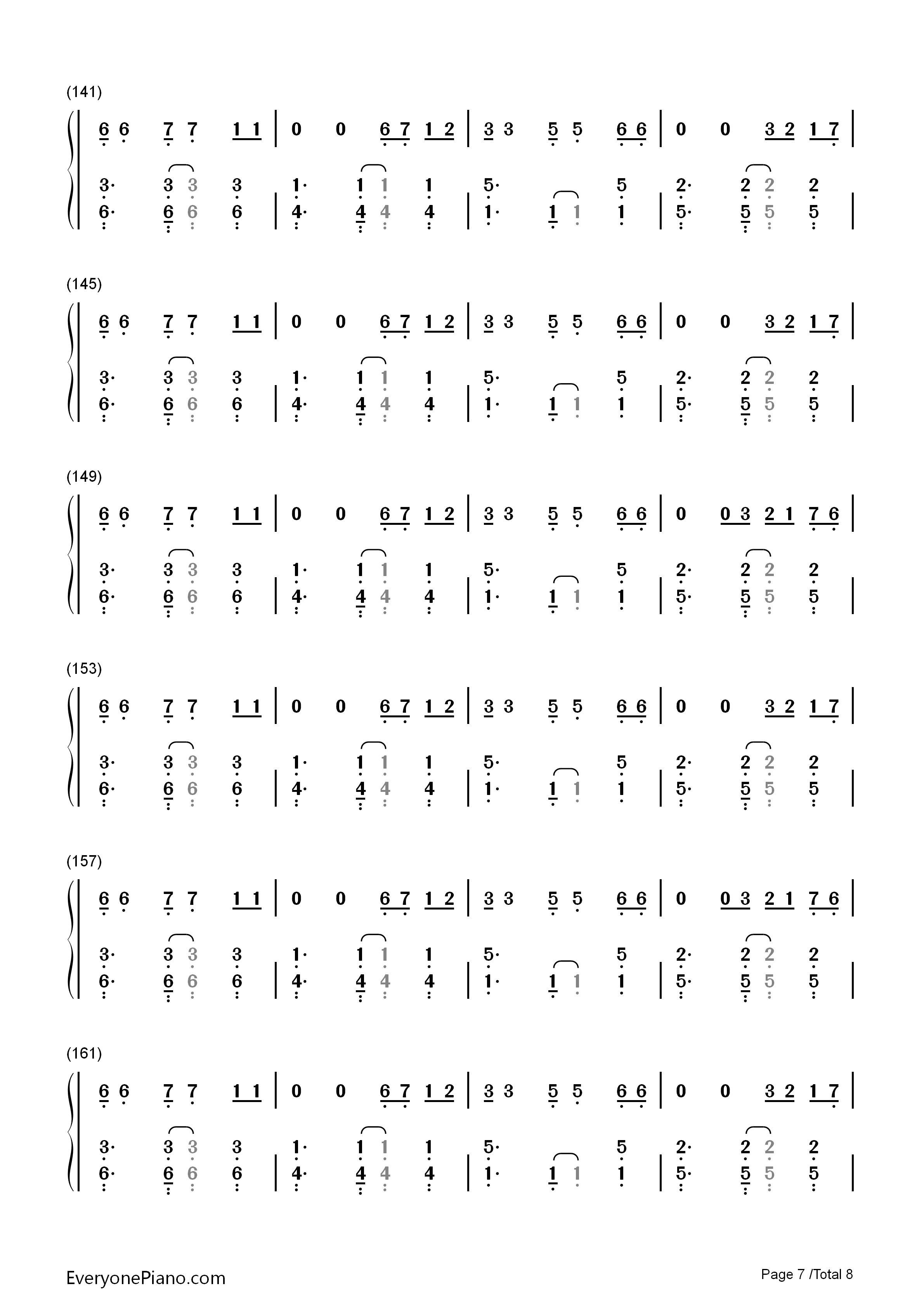 Without_You钢琴简谱_Avicii_Sandro_Cavazza演唱