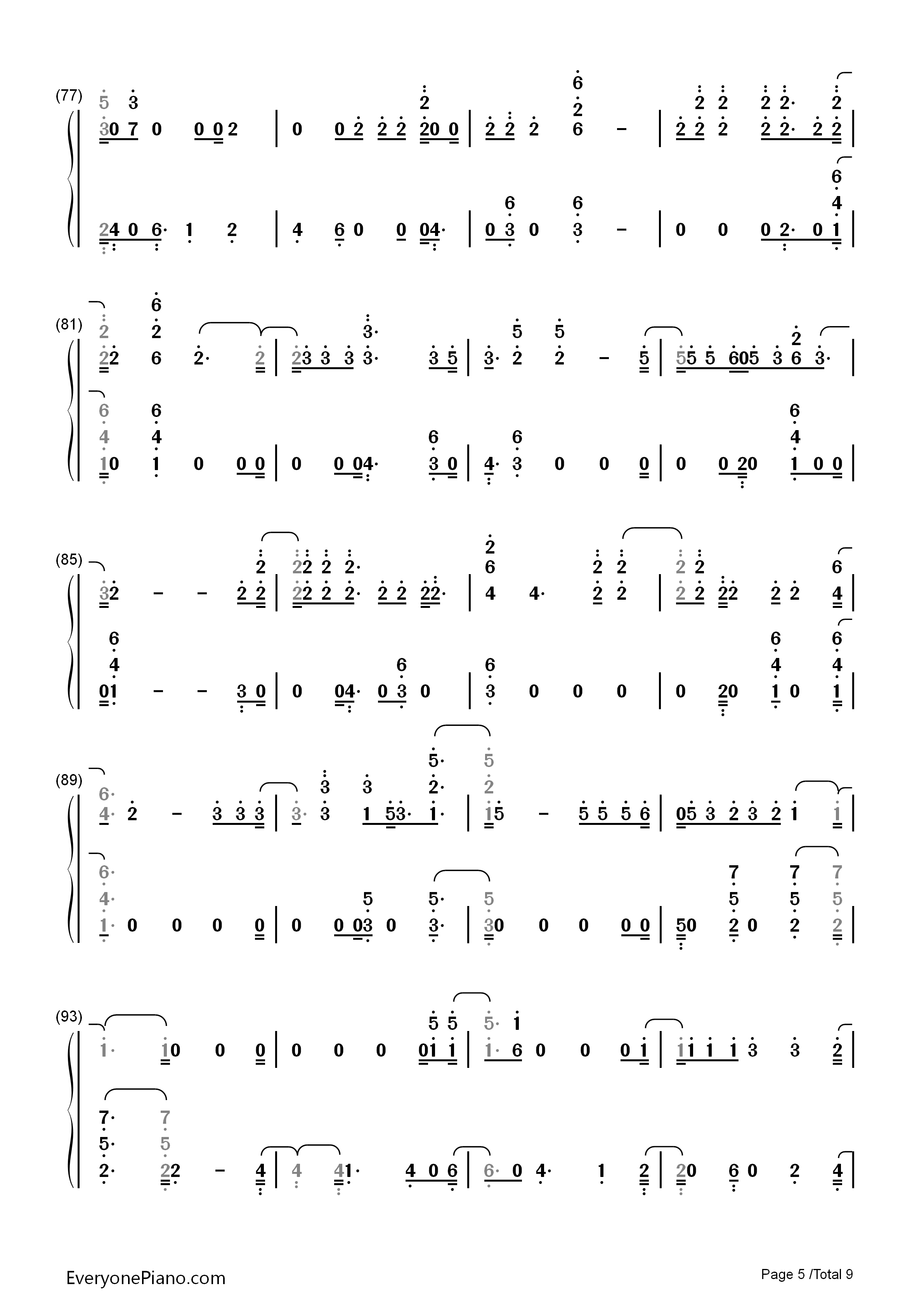 Skrt_On_Me钢琴简谱_Calvin_Harris_Nicki_Minaj演唱