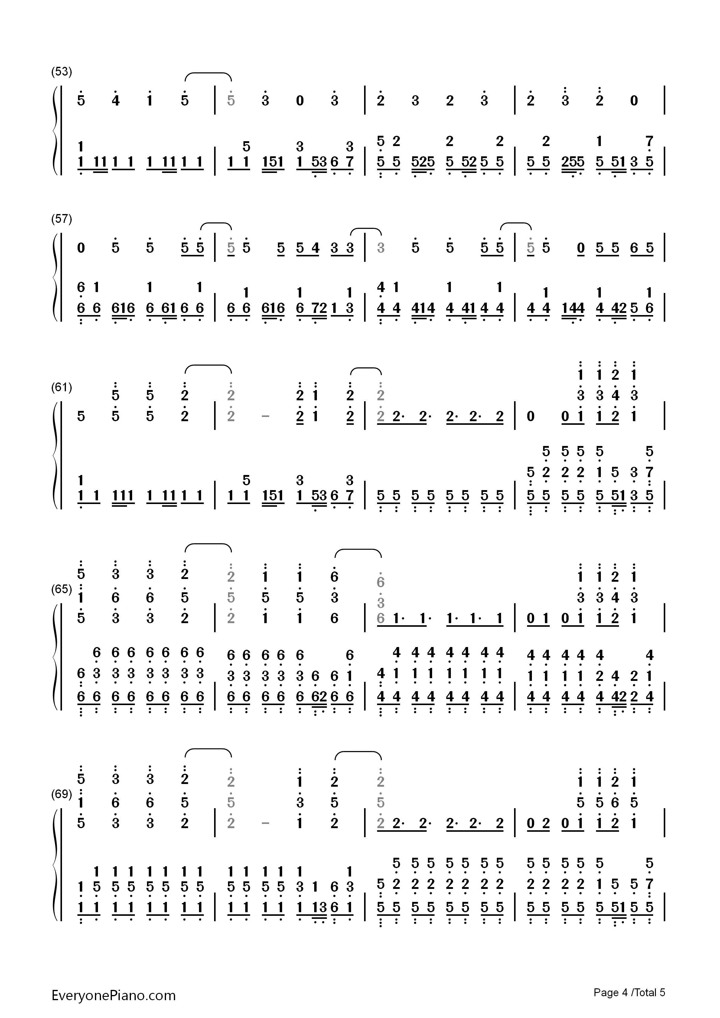 勇敢的我钢琴简谱_金志文演唱