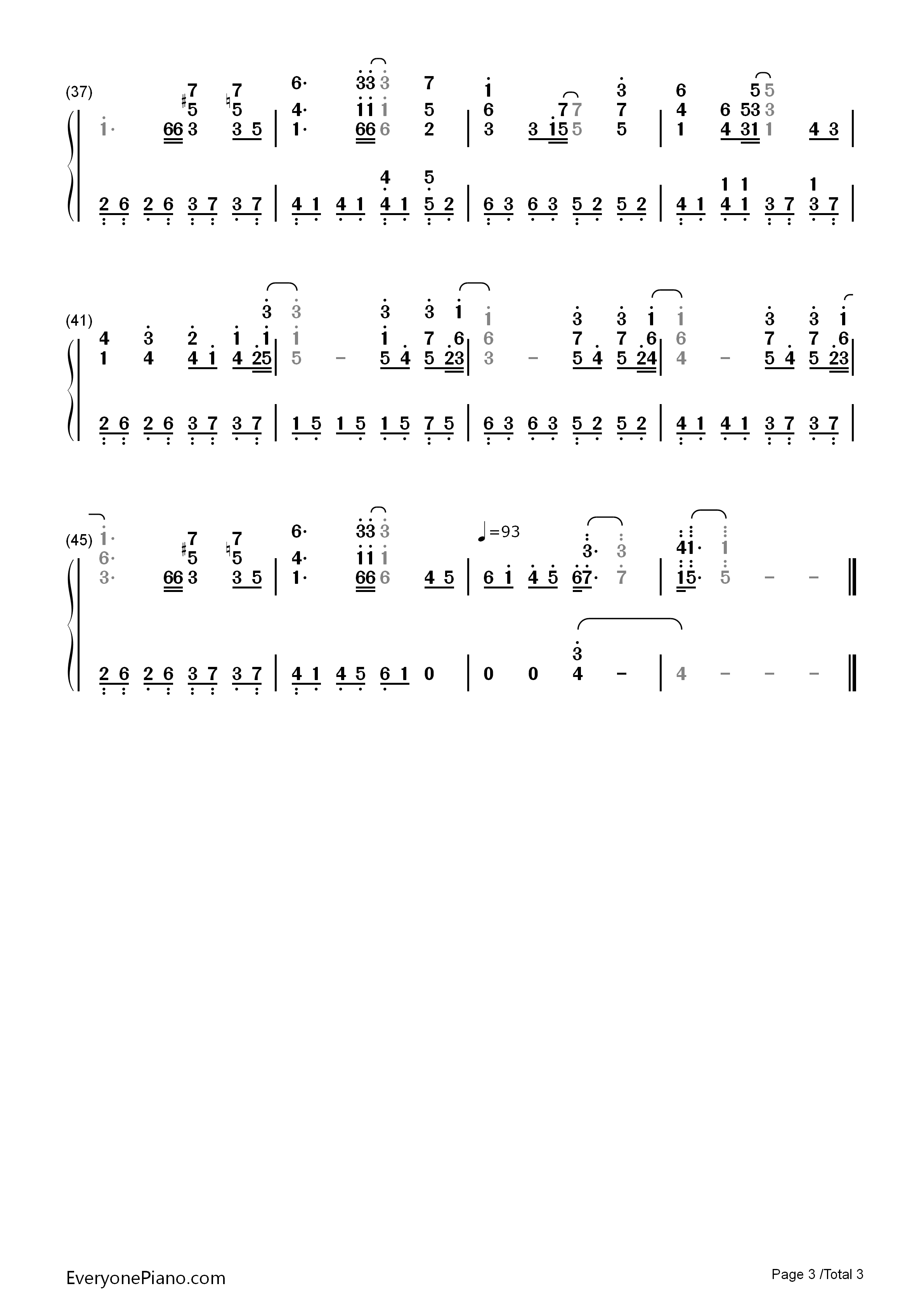 Reason钢琴简谱_玉置成实演唱