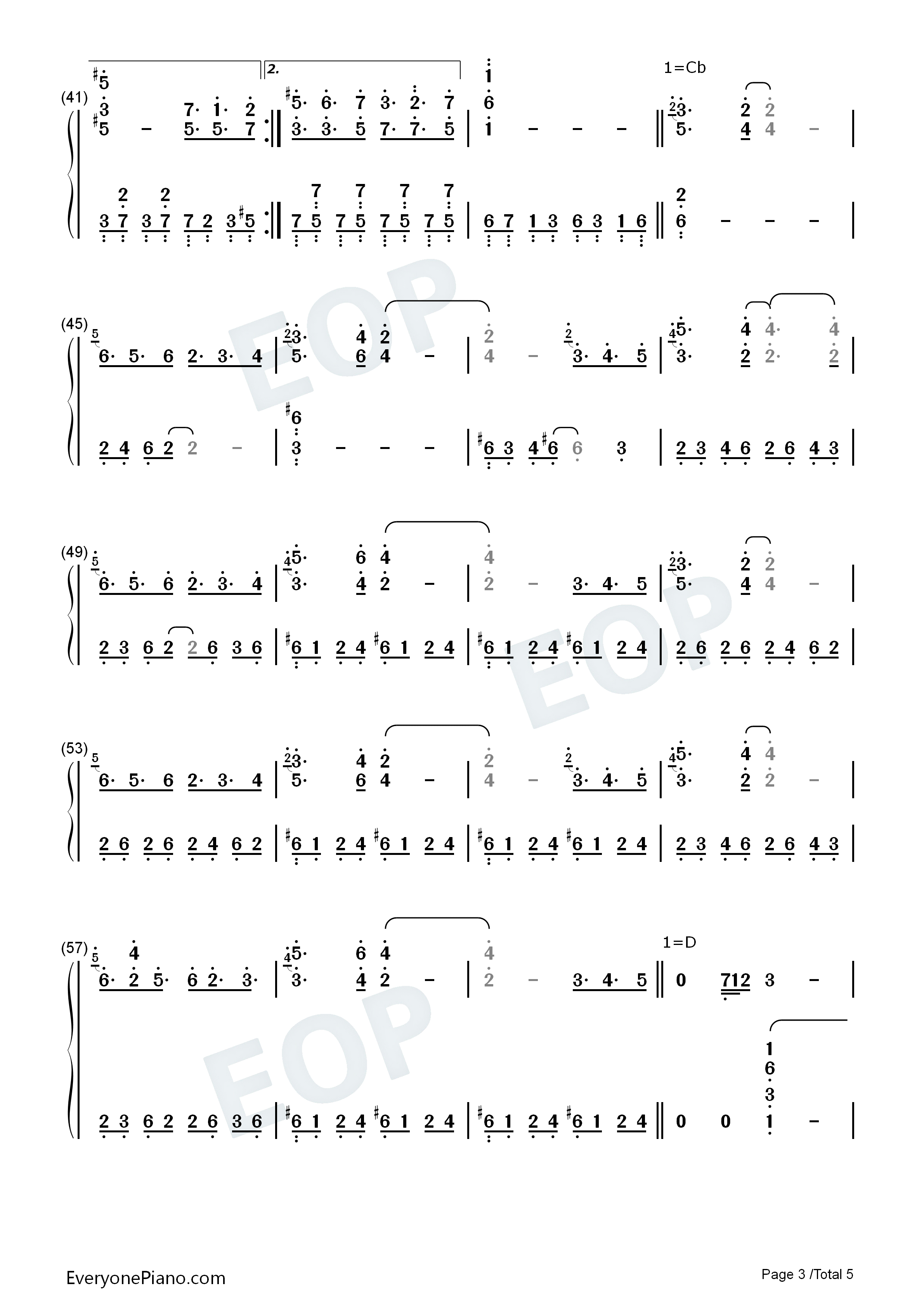 不思议の国のアリス钢琴简谱_东方Project演唱