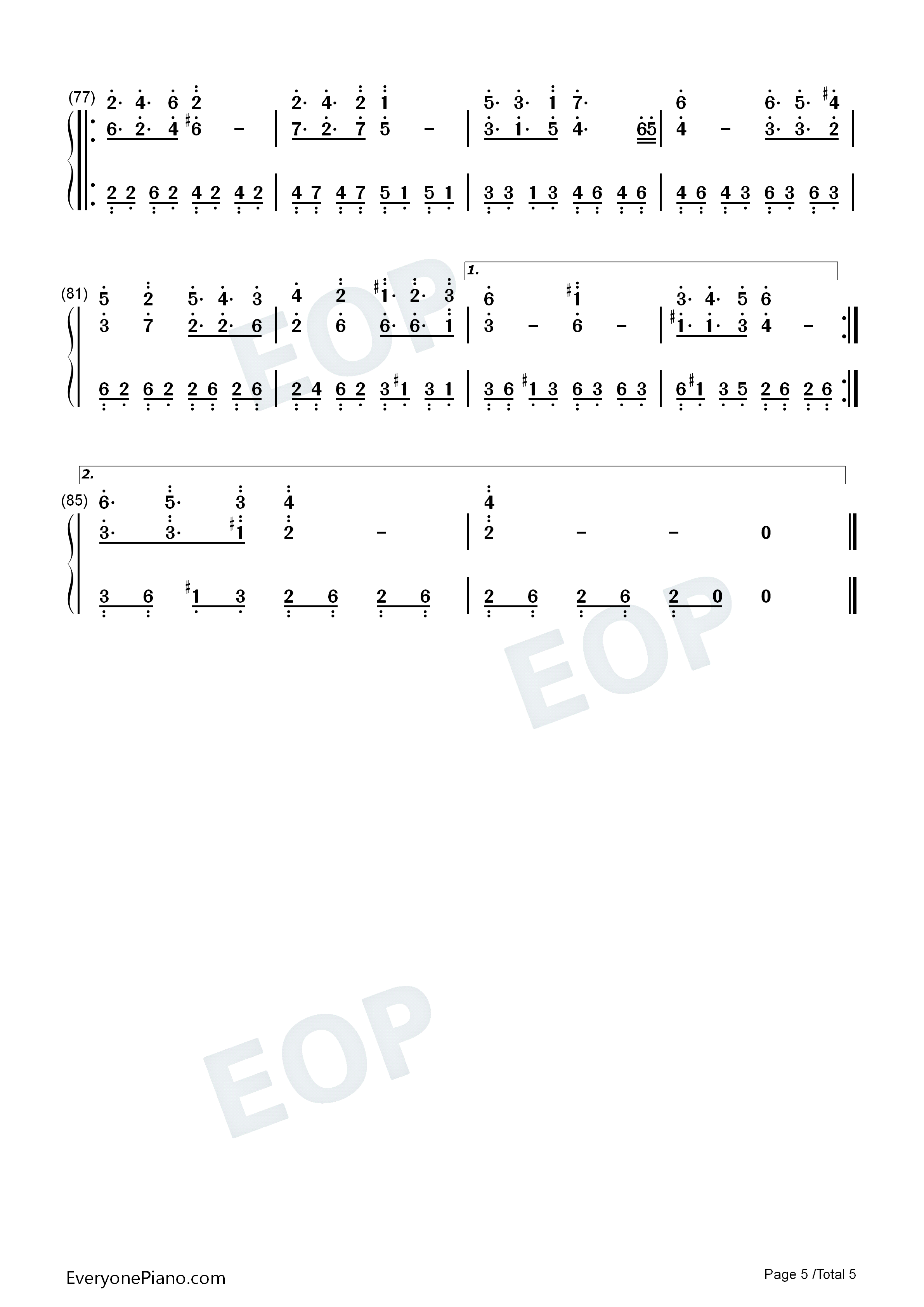不思议の国のアリス钢琴简谱_东方Project演唱