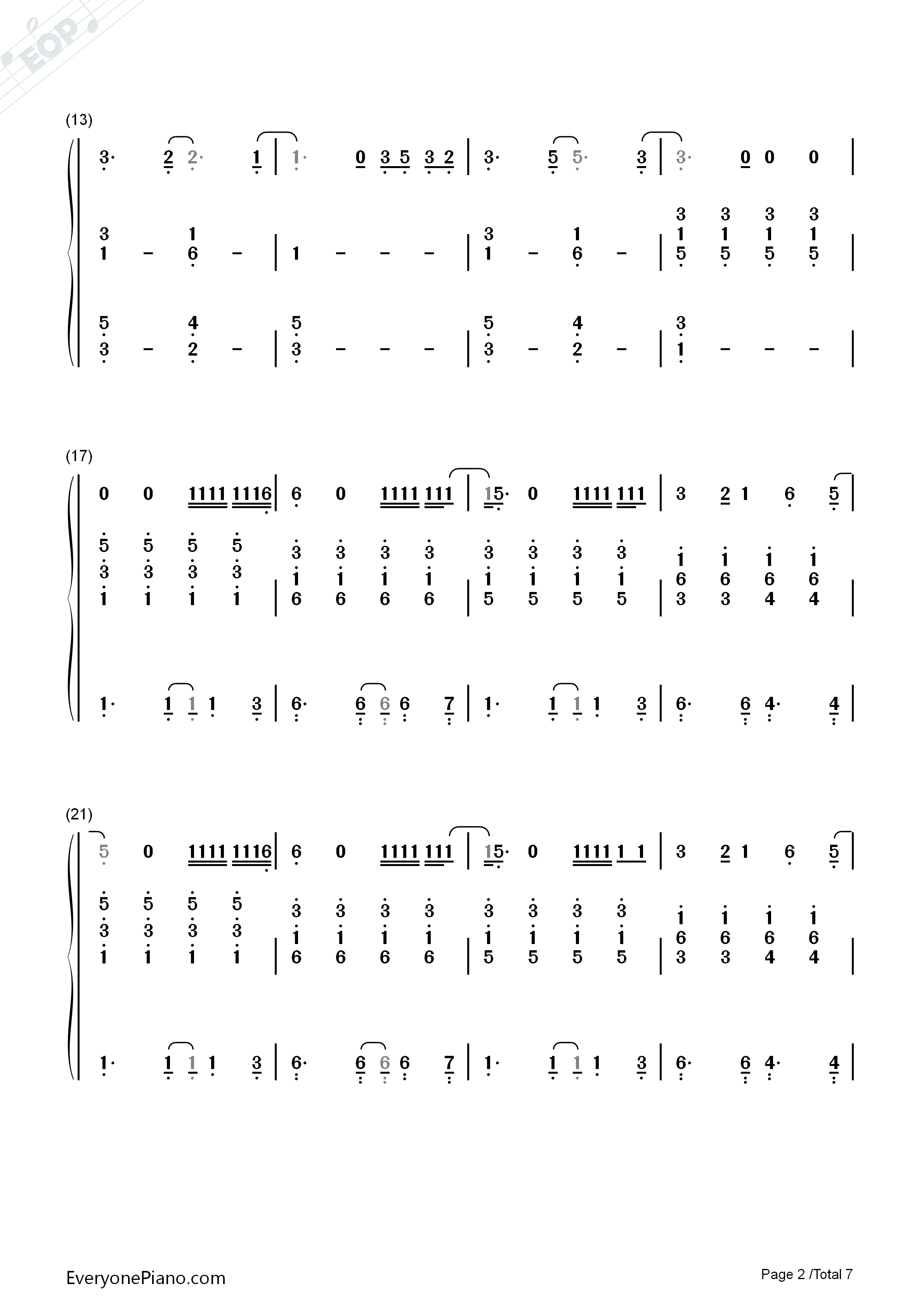 Just_A_Little_Bit_Of_Your_Heart钢琴简谱_Ariana_Grande演唱