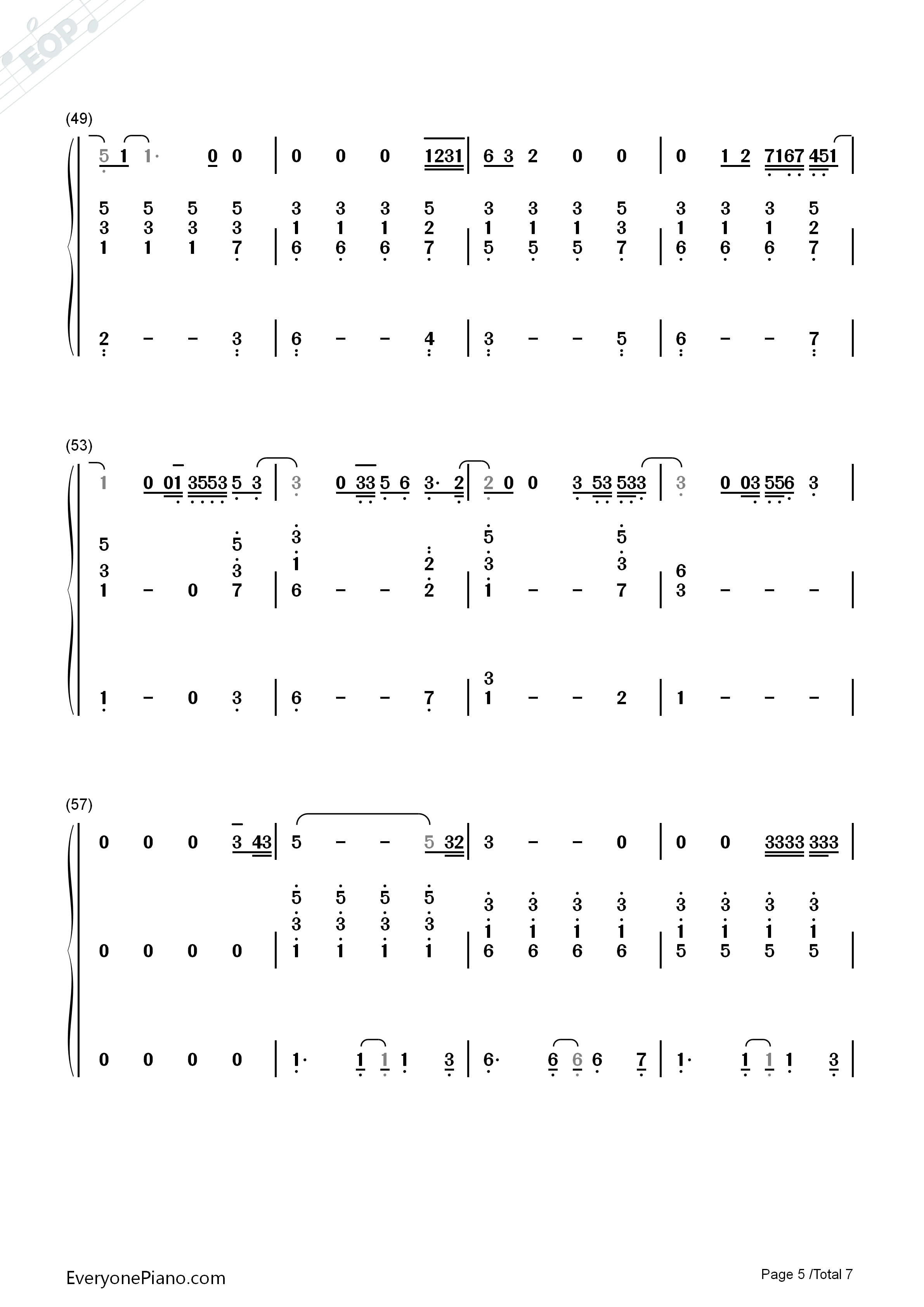 Just_A_Little_Bit_Of_Your_Heart钢琴简谱_Ariana_Grande演唱