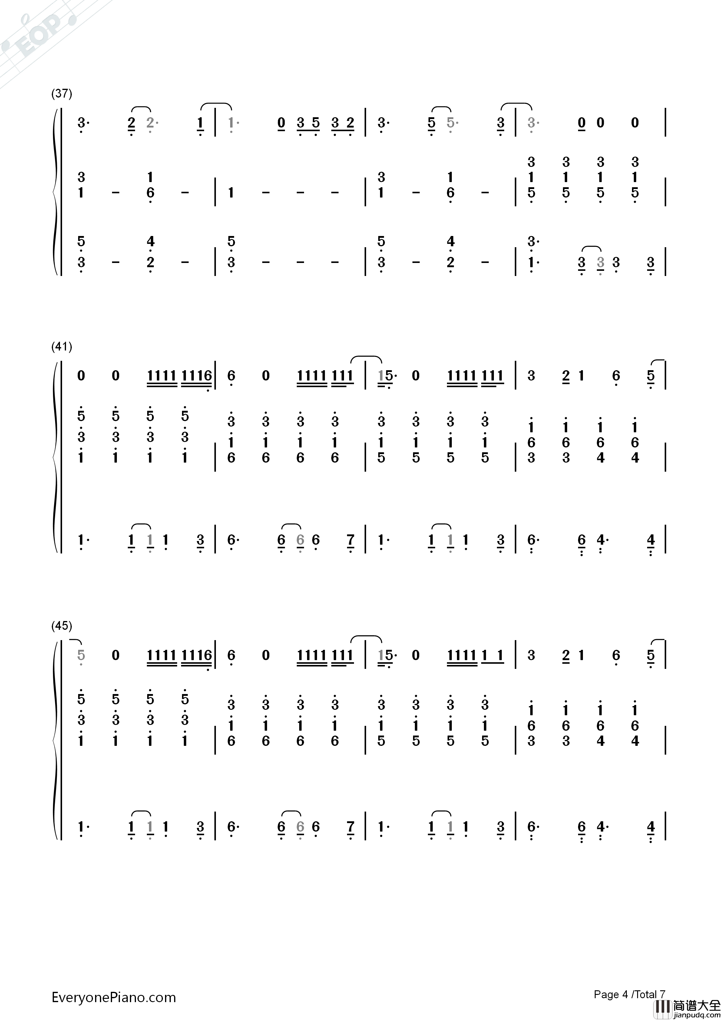 Just_A_Little_Bit_Of_Your_Heart钢琴简谱_Ariana_Grande演唱