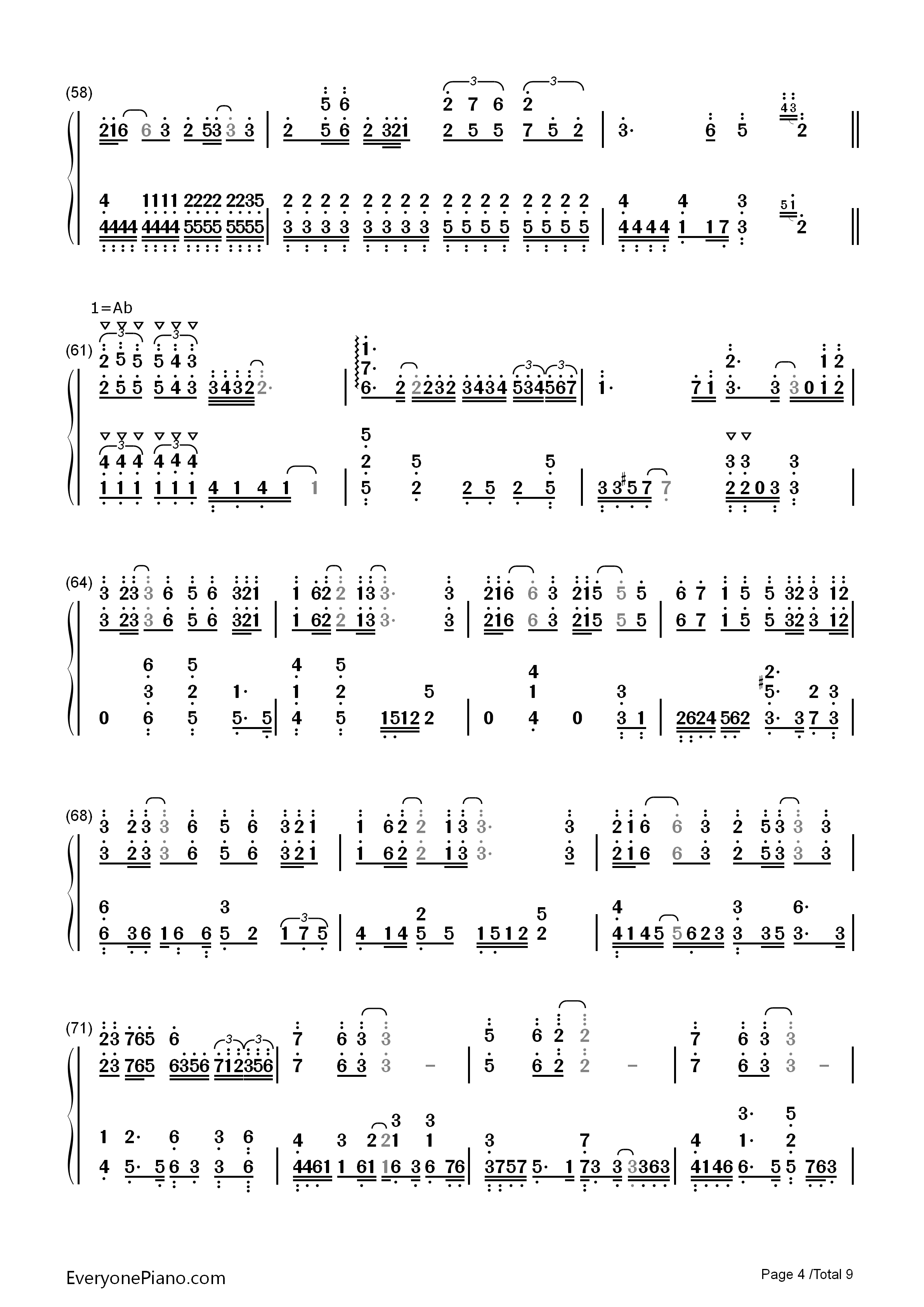 灵契钢琴简谱_Assen捷_五音Jw演唱