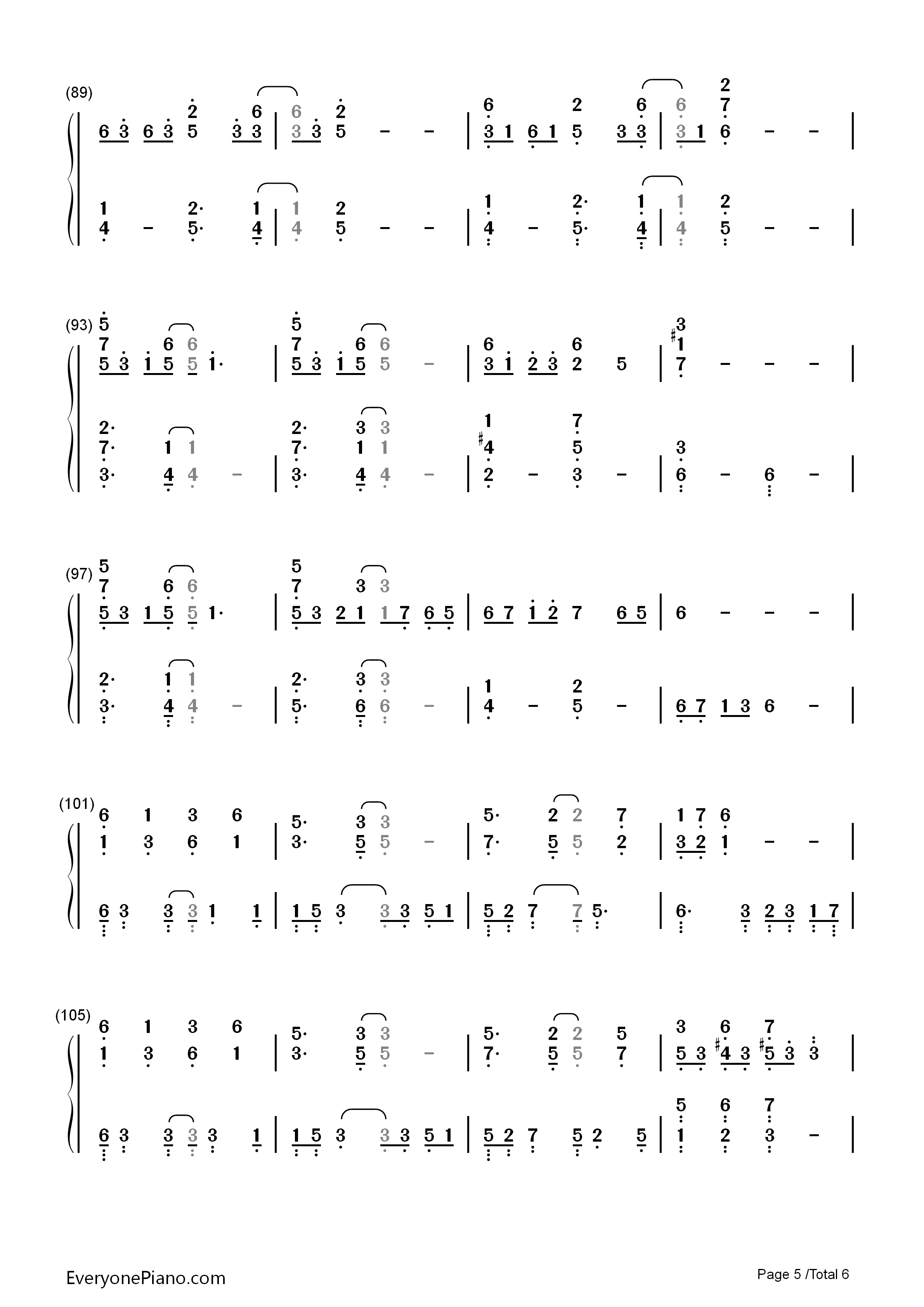 晨星钢琴简谱_林海演唱