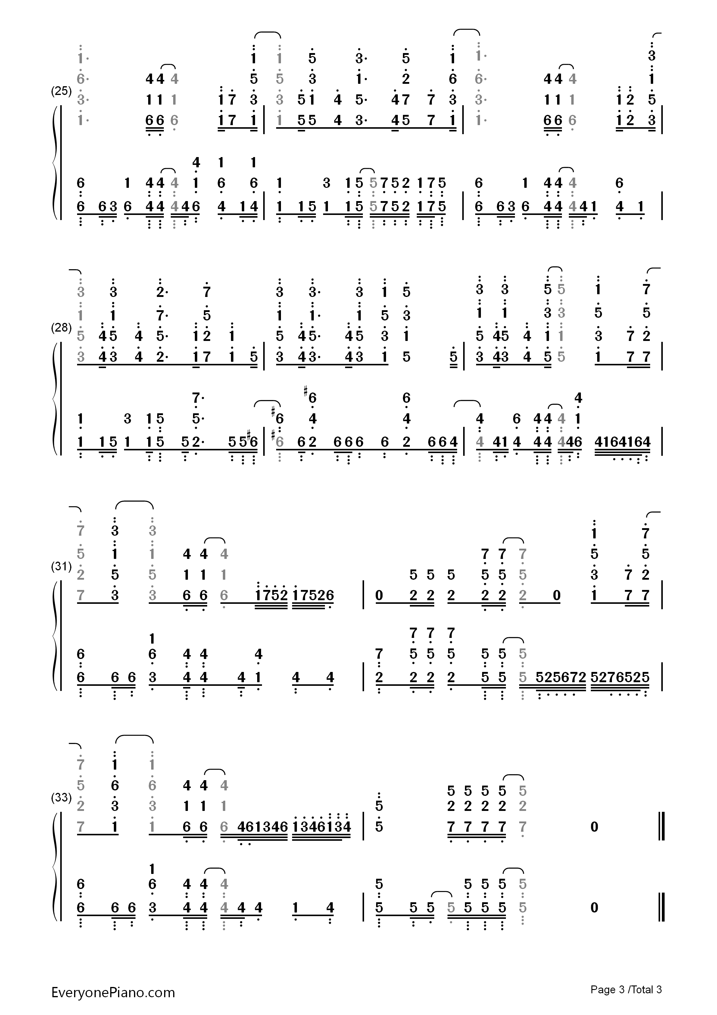 Brave_Shine钢琴简谱_Aimer演唱