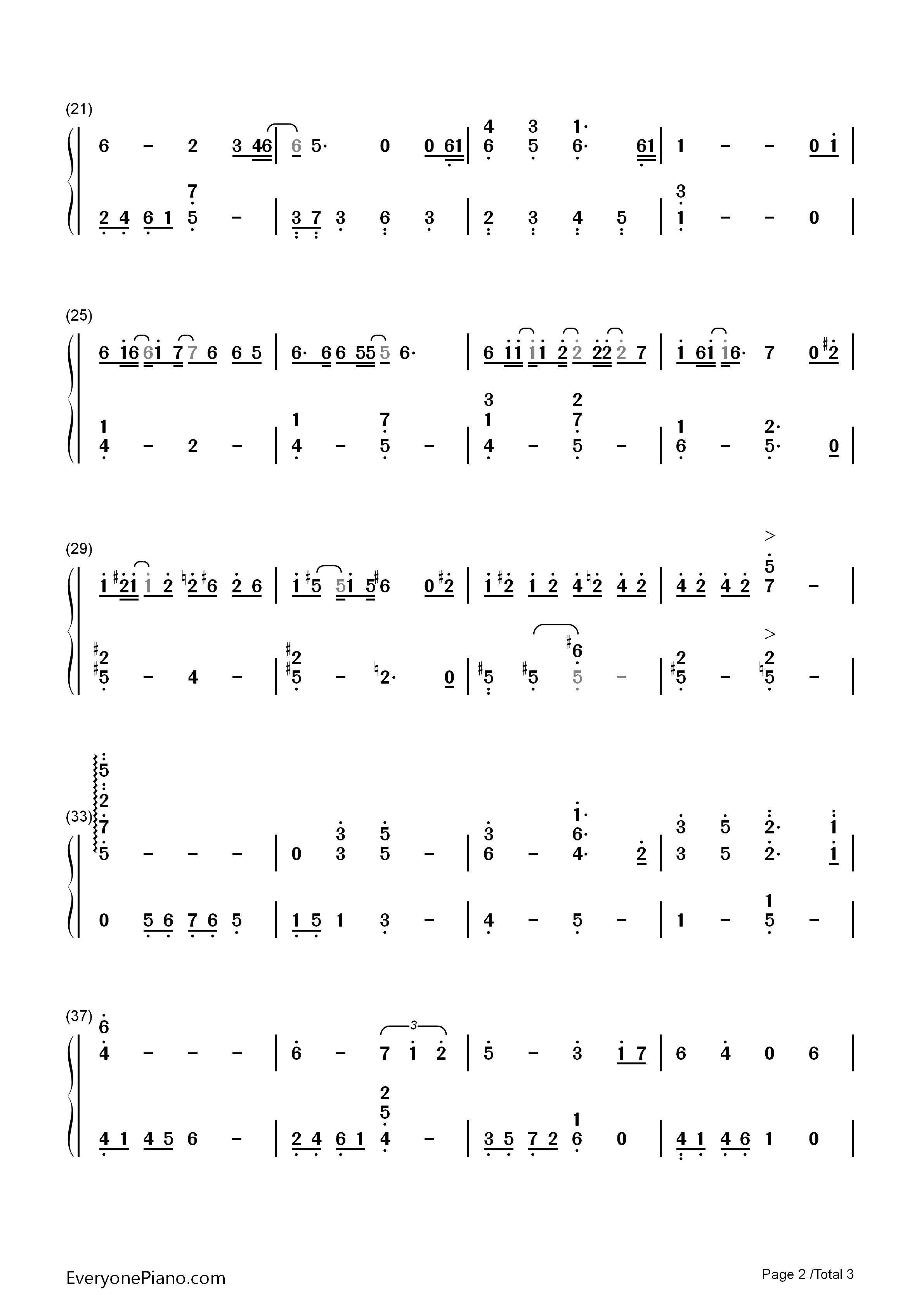 Somewhere_Out_There钢琴简谱_James_Horner演唱