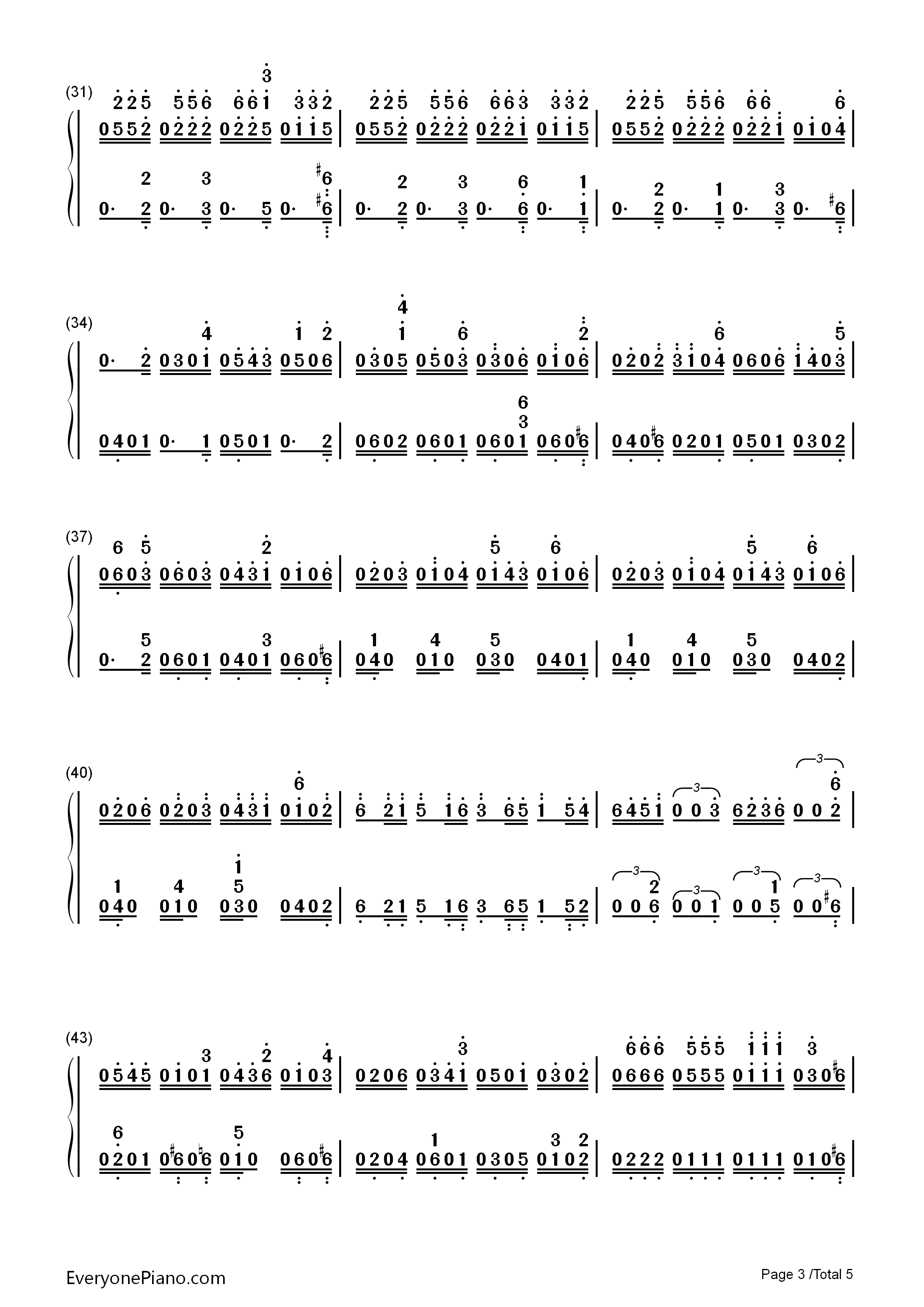 Fable钢琴简谱_Rayark演唱