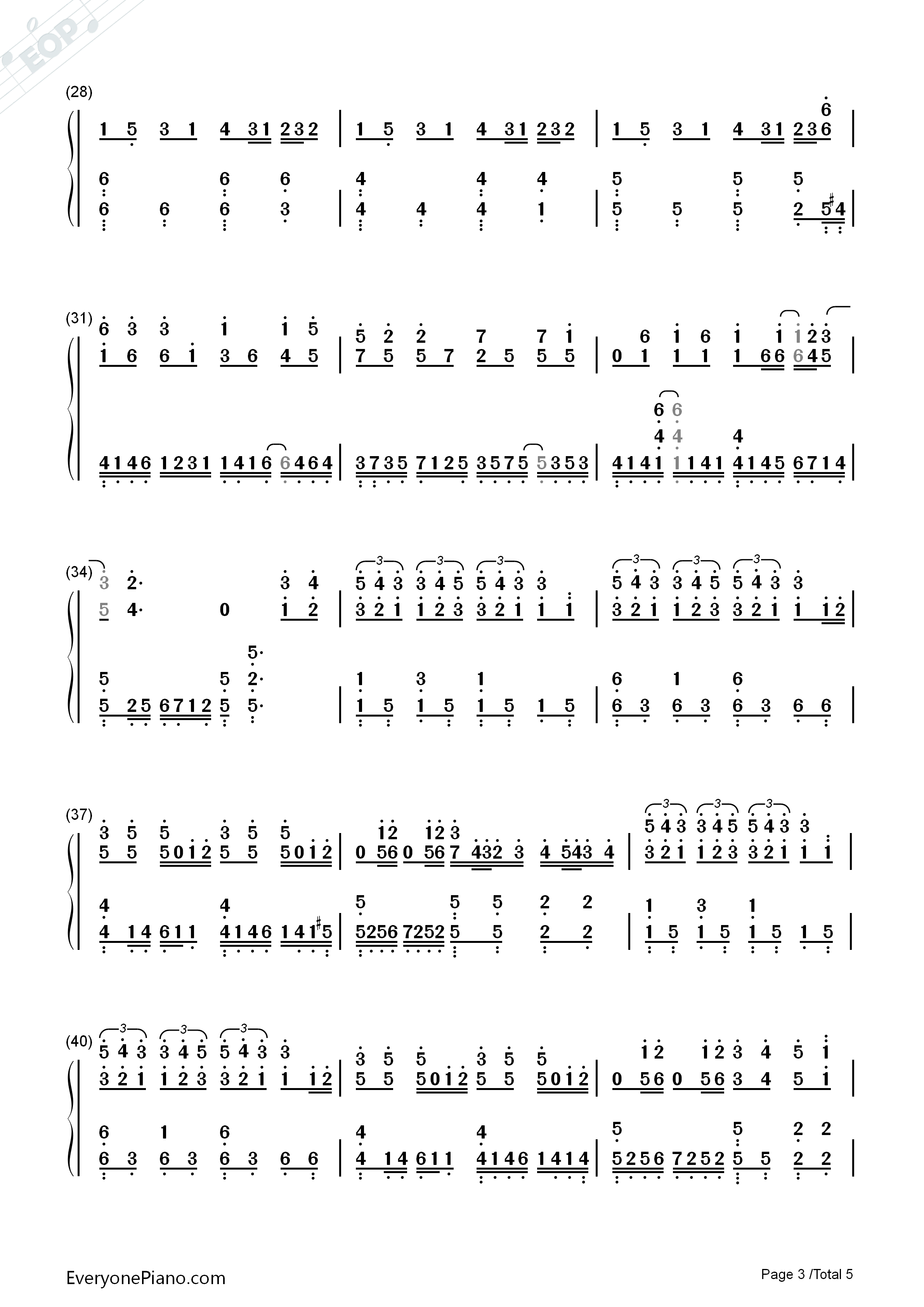 龙卷风钢琴简谱_邓紫棋演唱