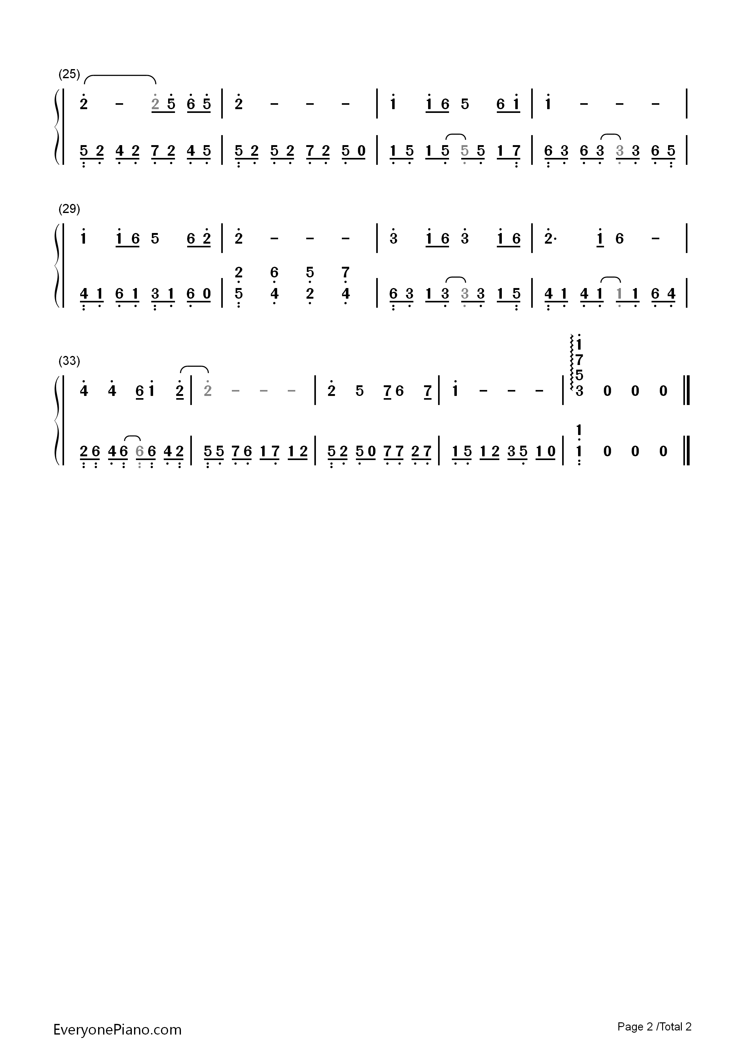 但愿人长久钢琴简谱_邓丽君演唱