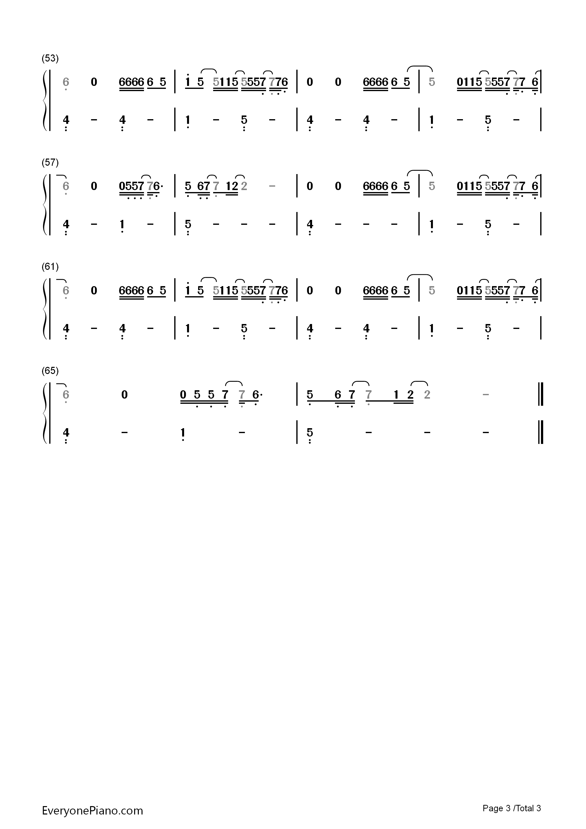 Rainbow钢琴简谱_Sia演唱