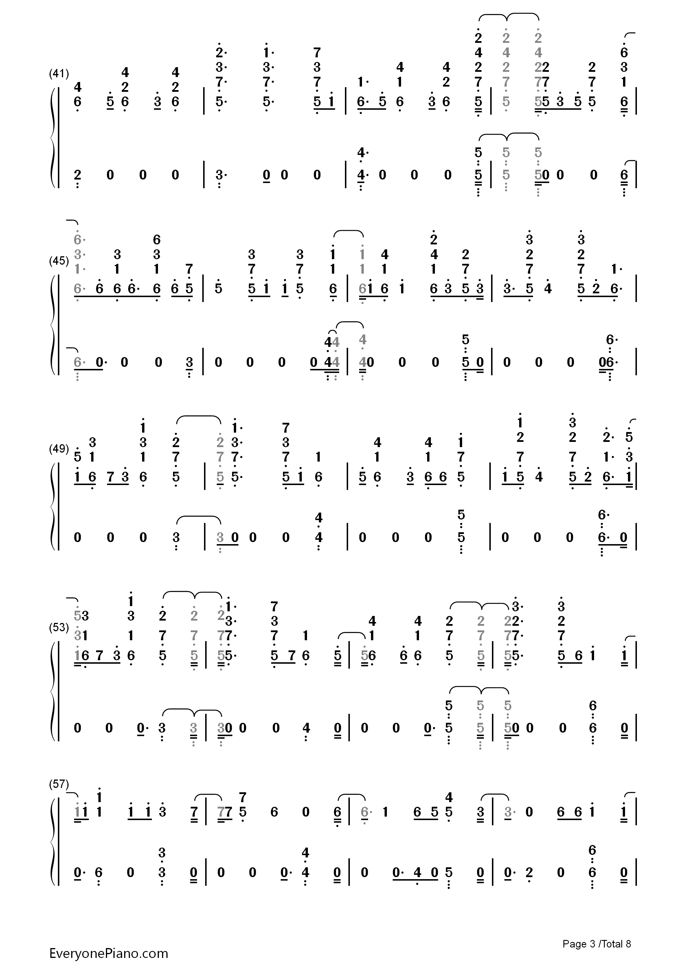 Lonely_Together钢琴简谱_Avicii演唱