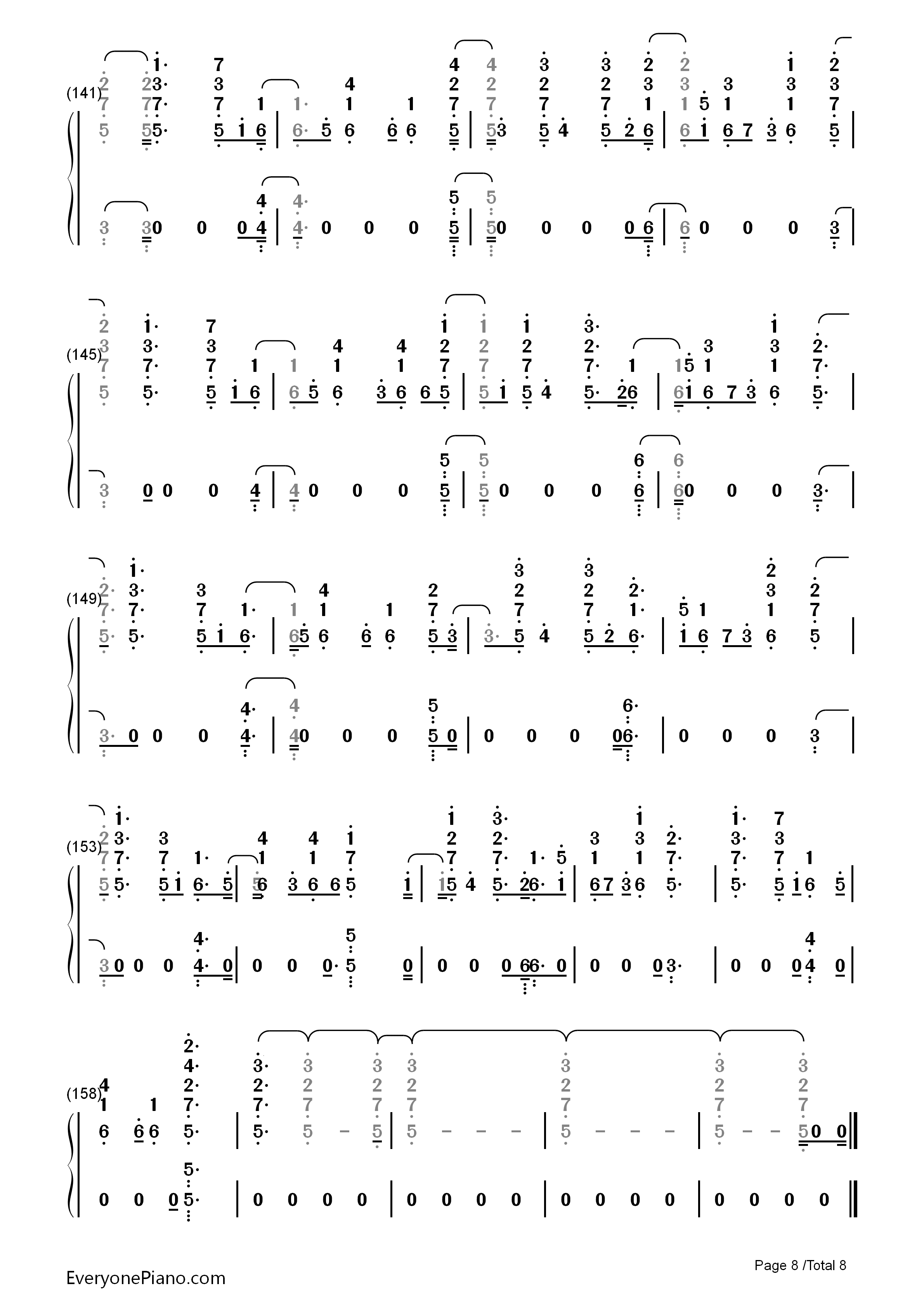 Lonely_Together钢琴简谱_Avicii演唱