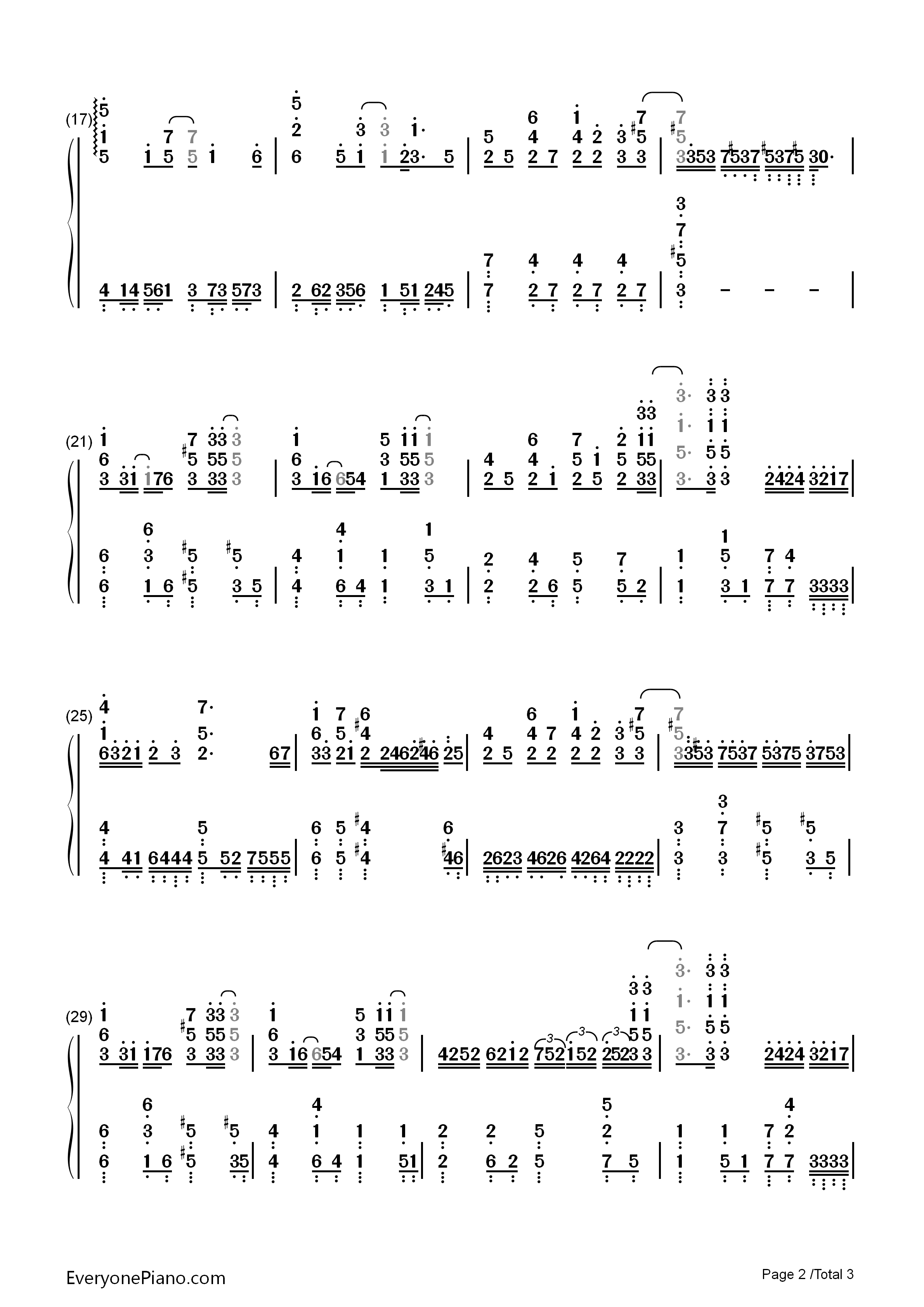 月灯り钢琴简谱_雨宫天演唱