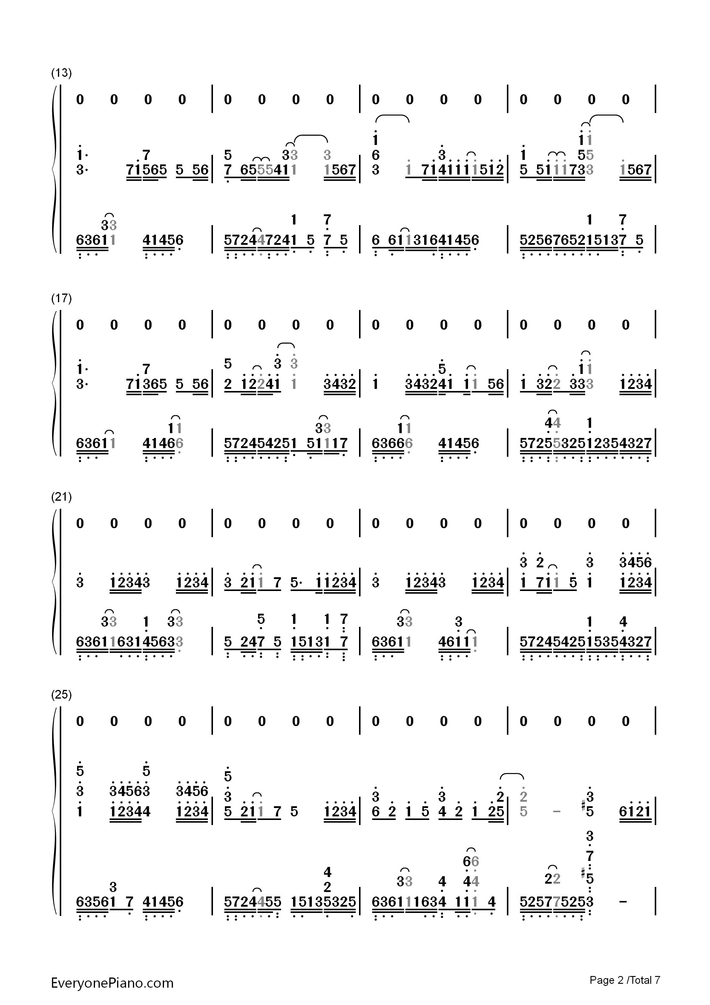 一半一半钢琴简谱_洛天依演唱