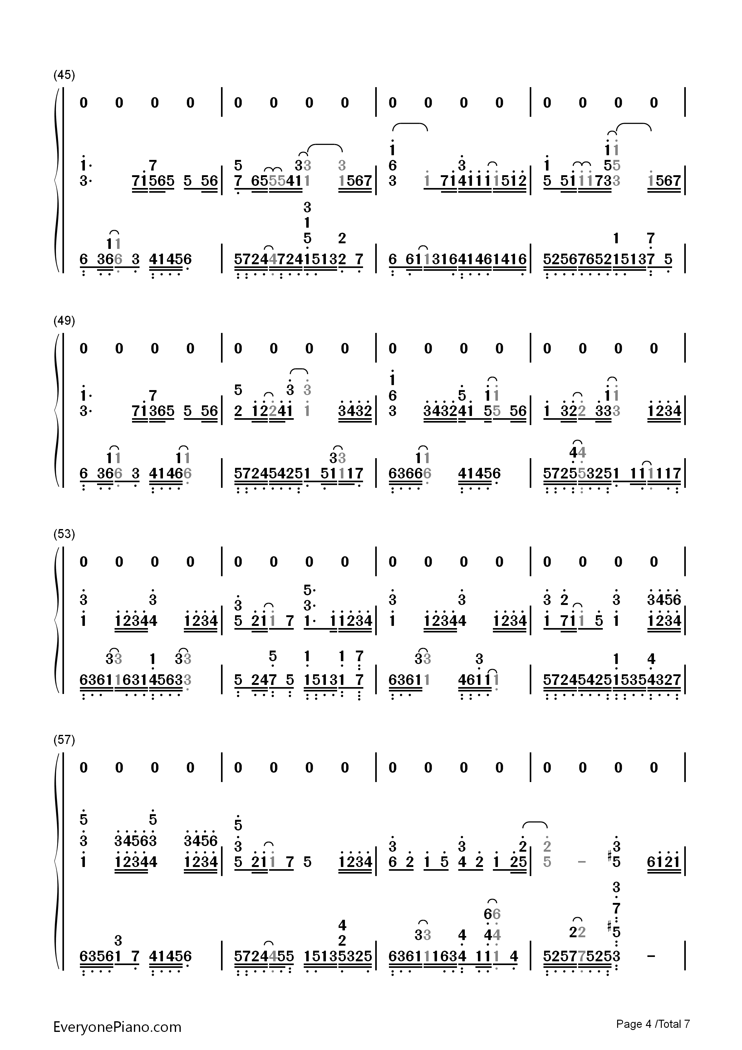 一半一半钢琴简谱_洛天依演唱