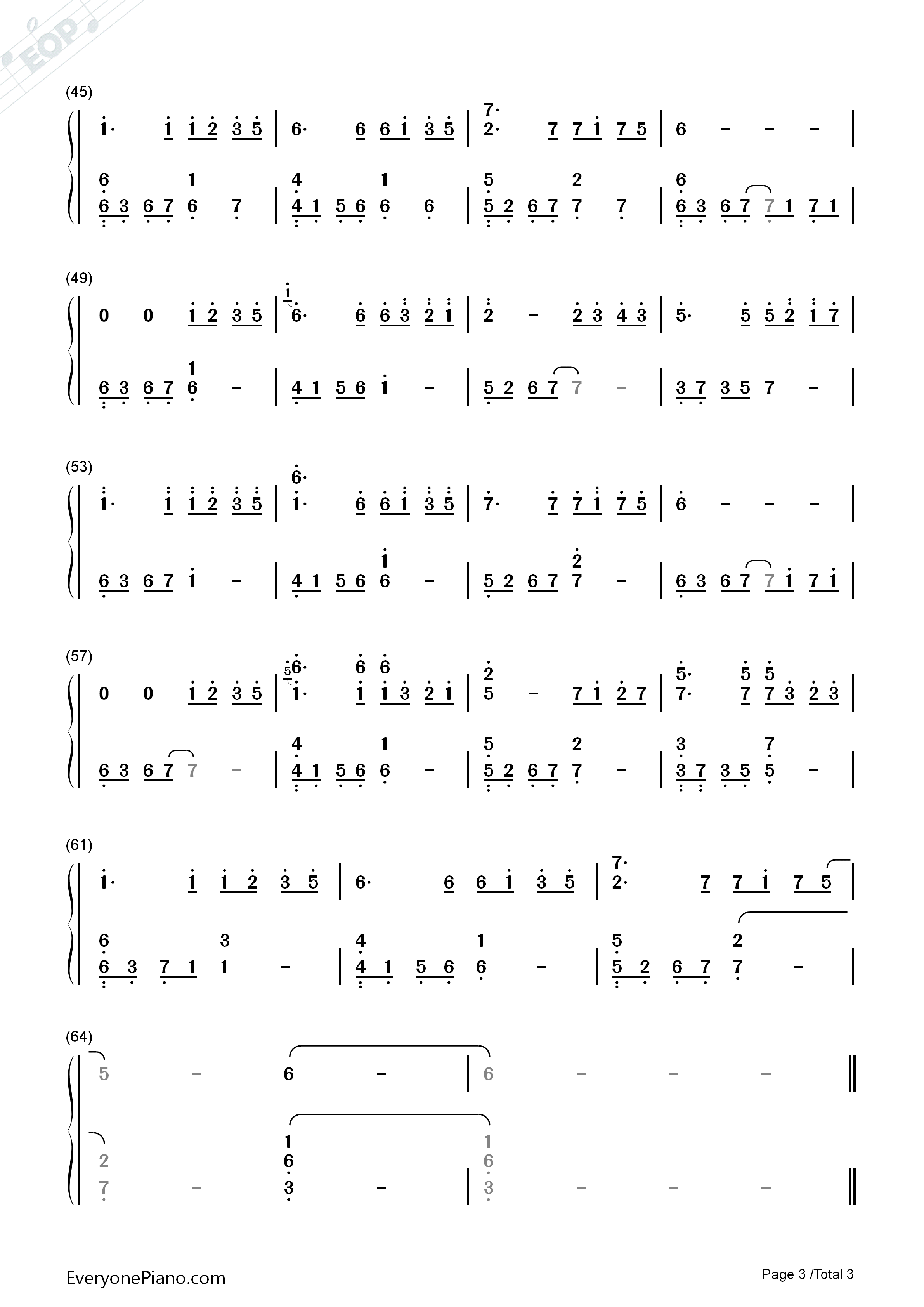 夜空的寂静钢琴简谱_赵海洋演唱