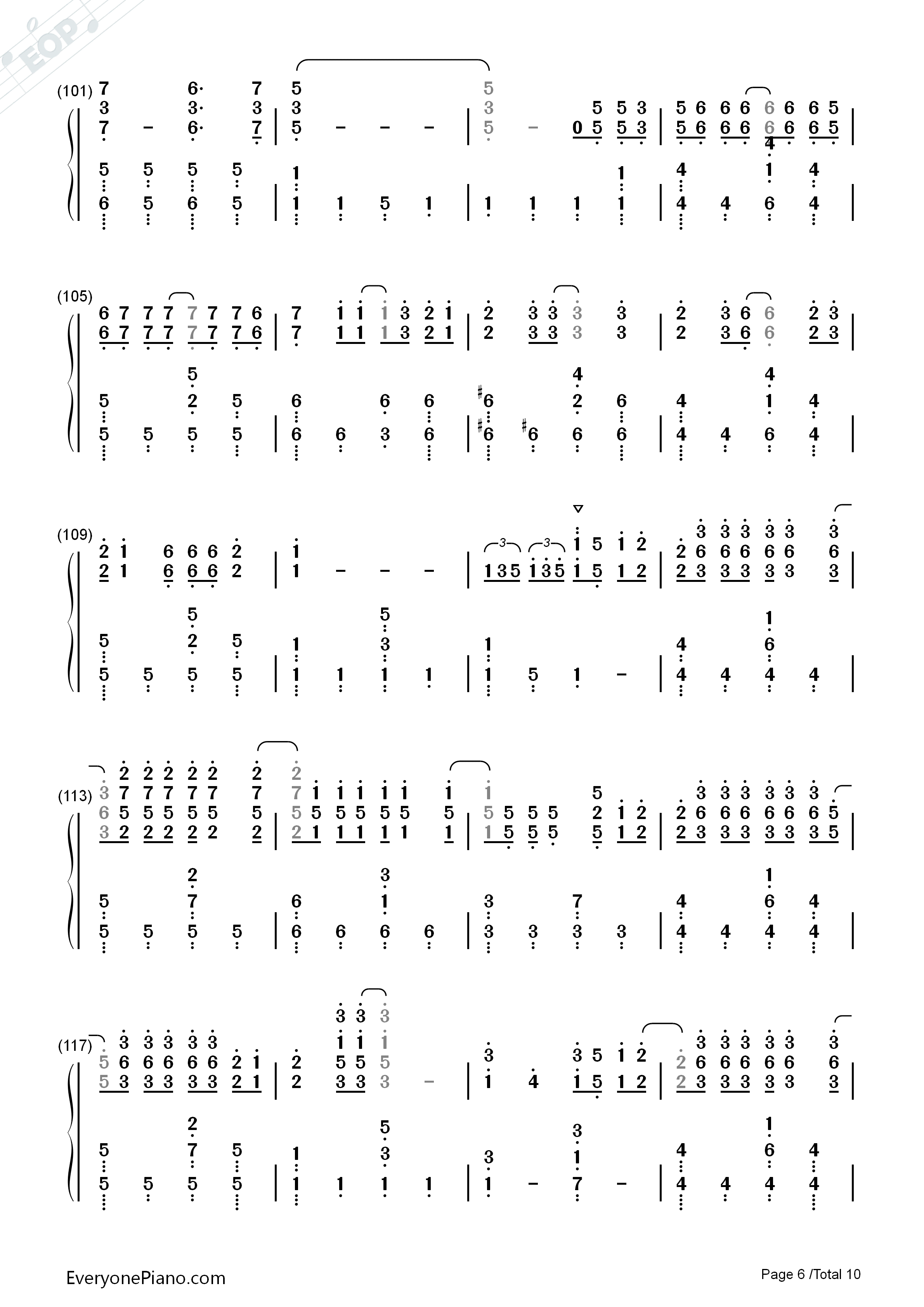 secret_base_君がくれたもの钢琴简谱_ZONE演唱