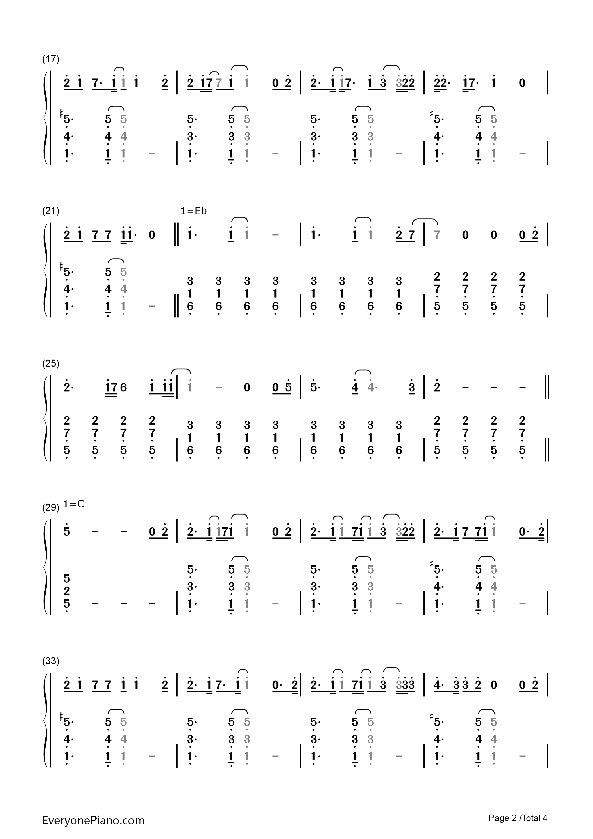 If_I_Dare钢琴简谱_Sara_Bareilles演唱