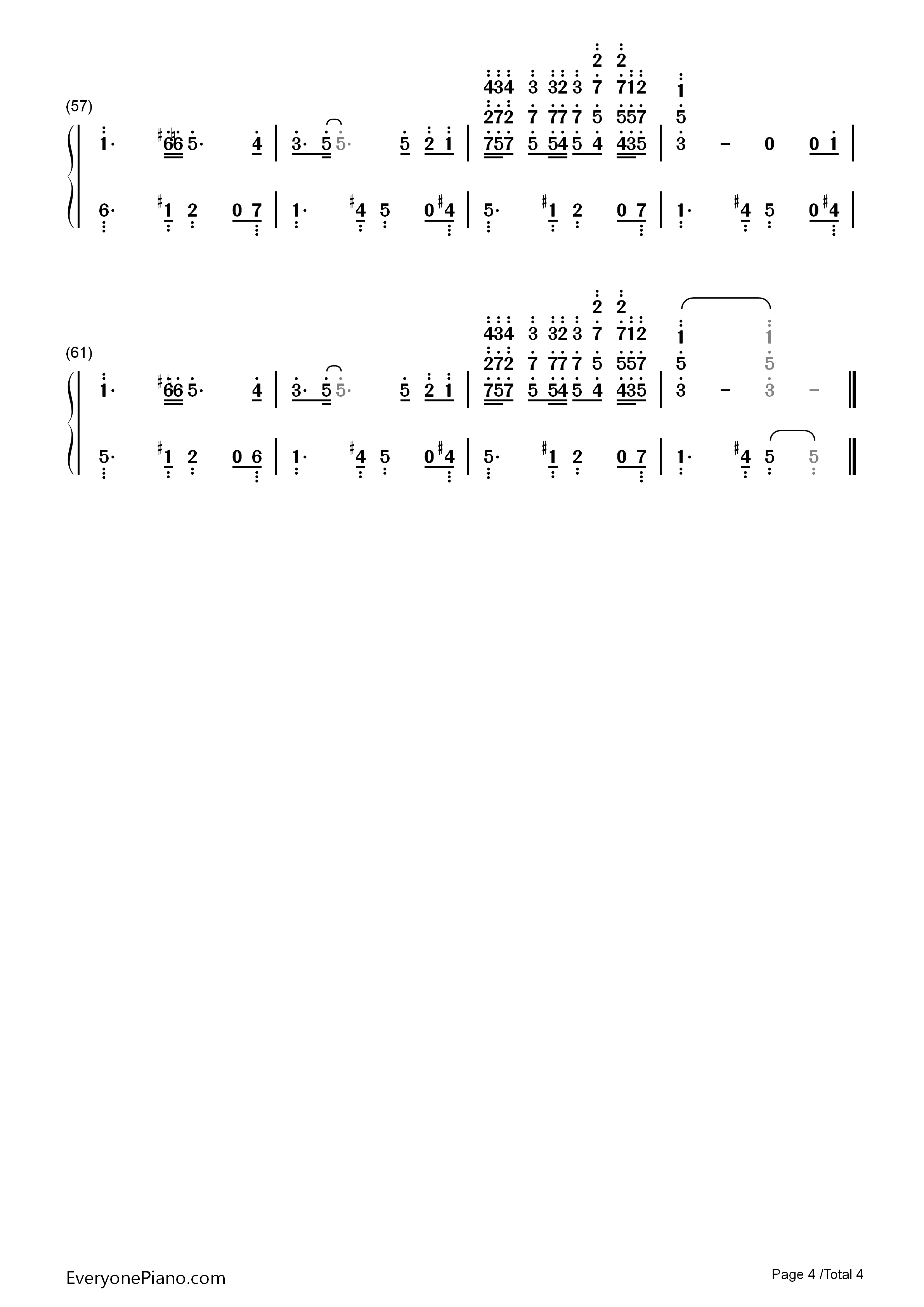 来吧甜蜜的死亡钢琴简谱_Arianne演唱