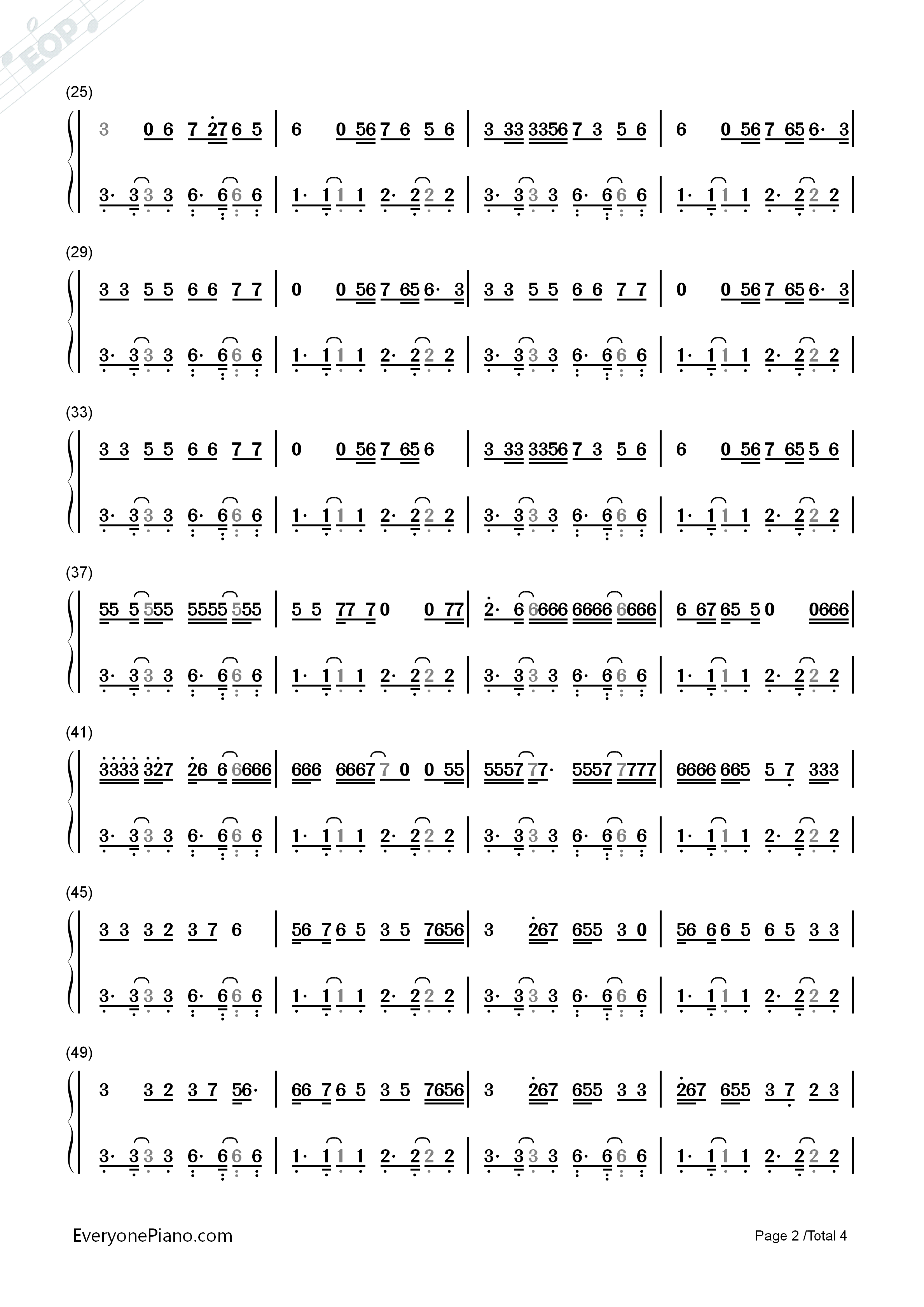 Shape_of_You钢琴简谱_Ed_Sheeran演唱