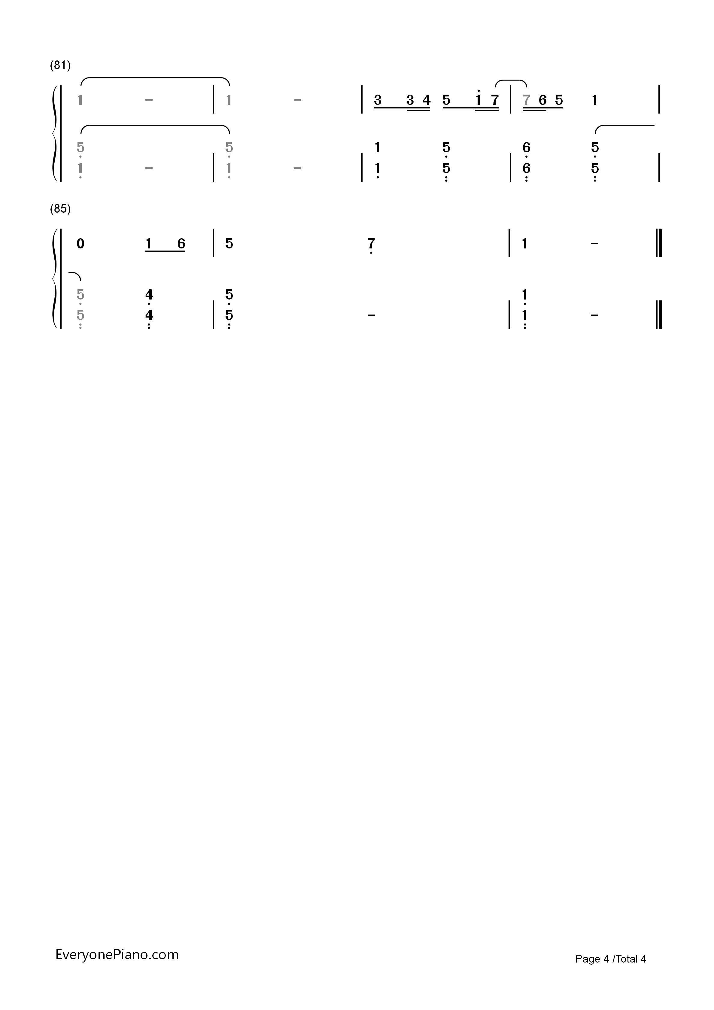 How_Does_A_Moment_Last_Forever钢琴简谱_Céline_Dion_London_Voices_Michael_Kosarin演唱