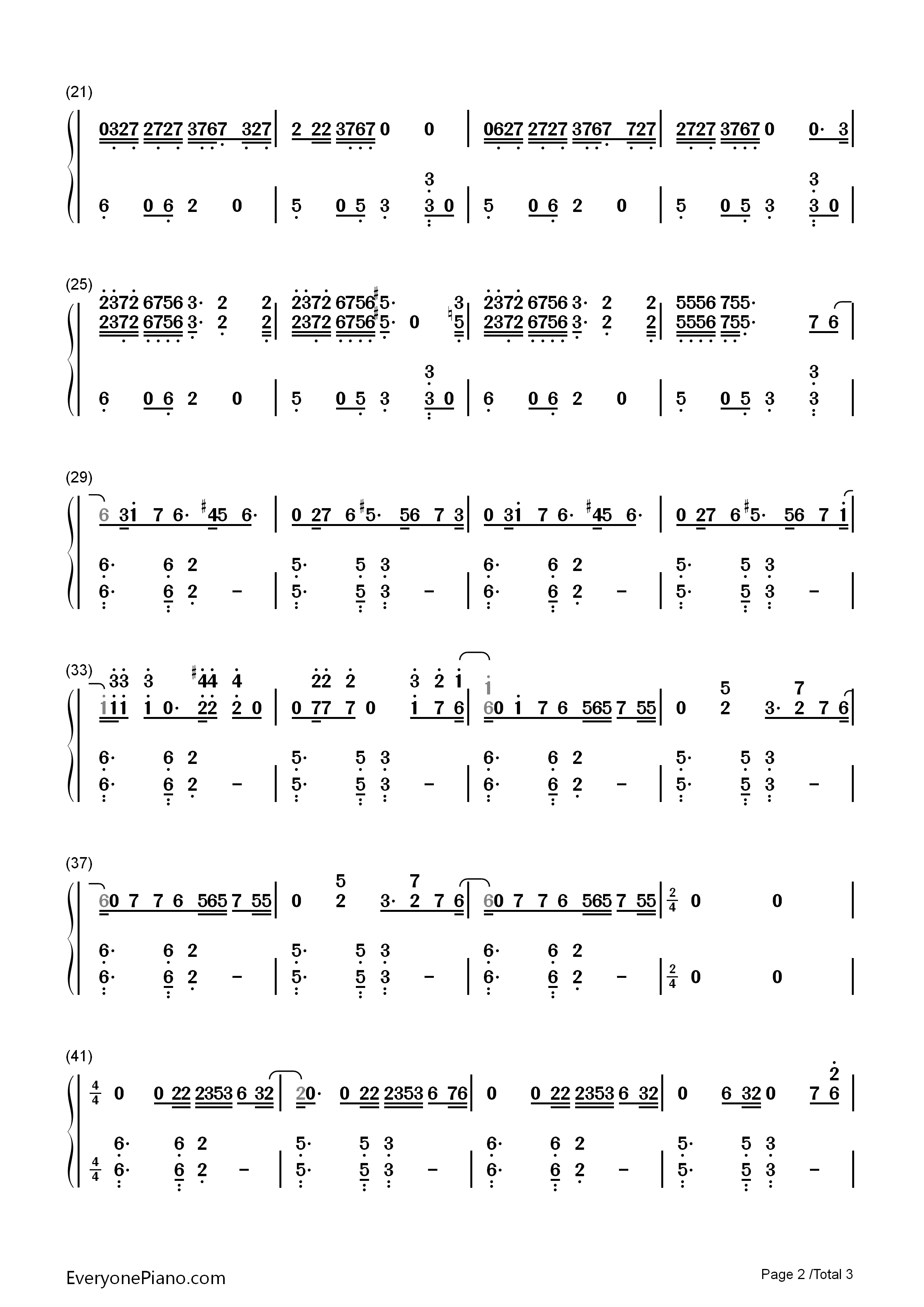 Back_to_You钢琴简谱_Louis_Tomlinson演唱