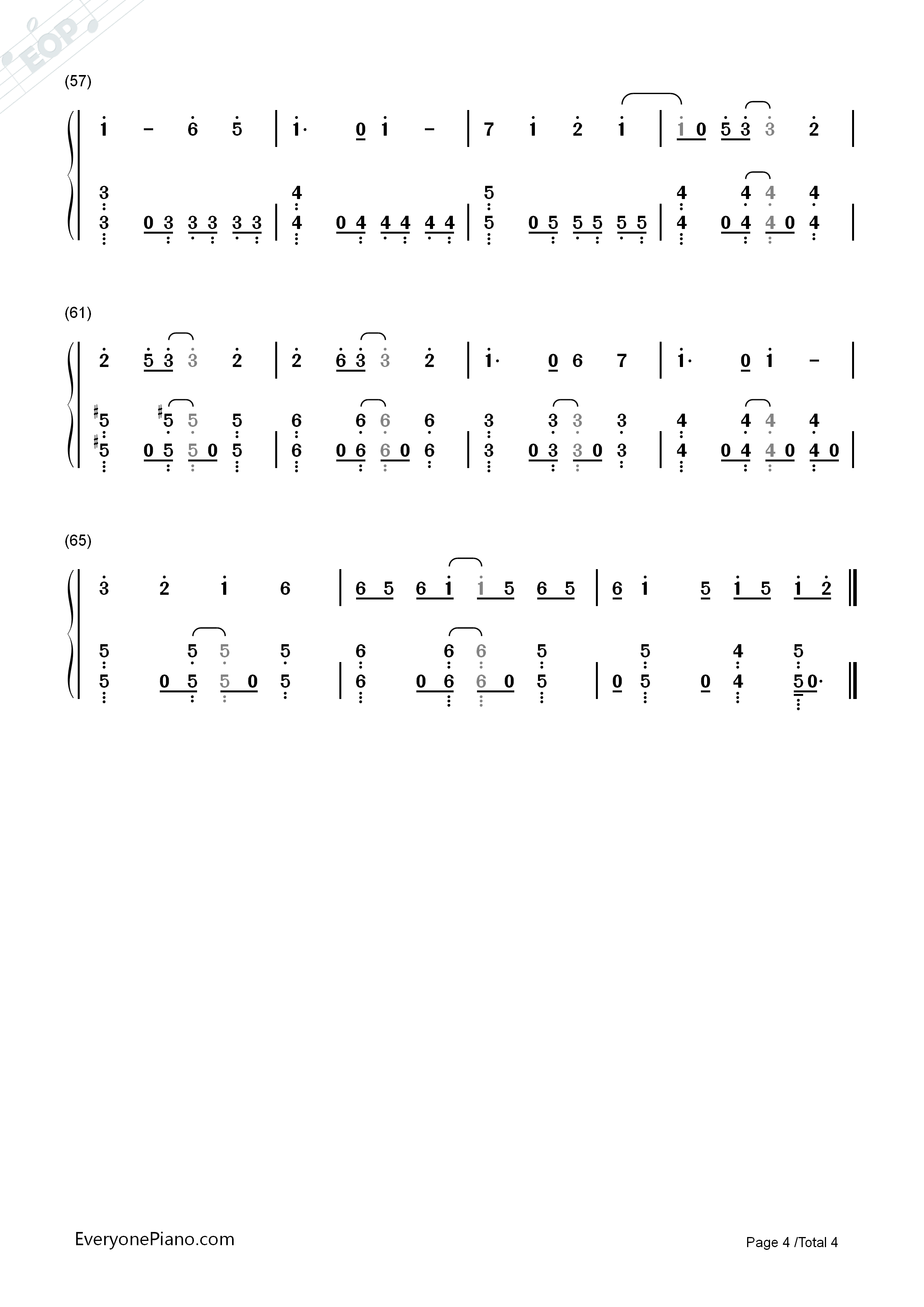 シルエット钢琴简谱_KANA_BOON演唱