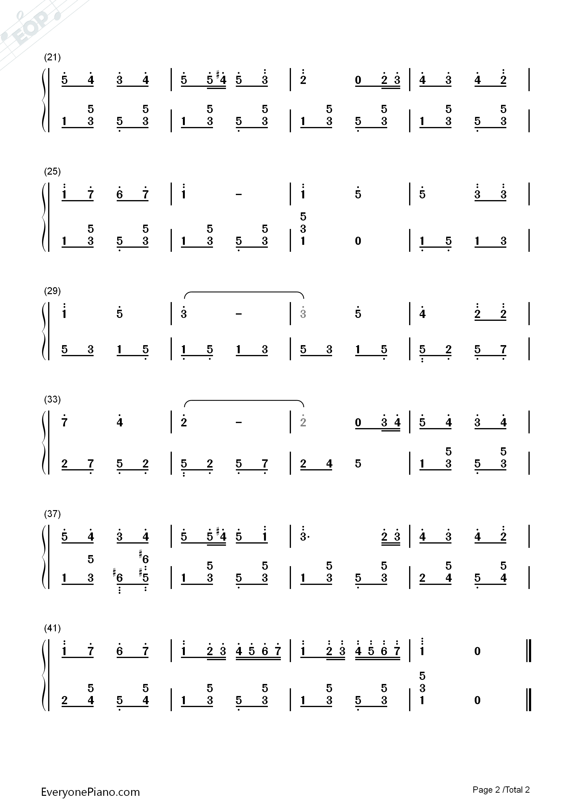 可爱的蓝精灵钢琴简谱_未知演唱