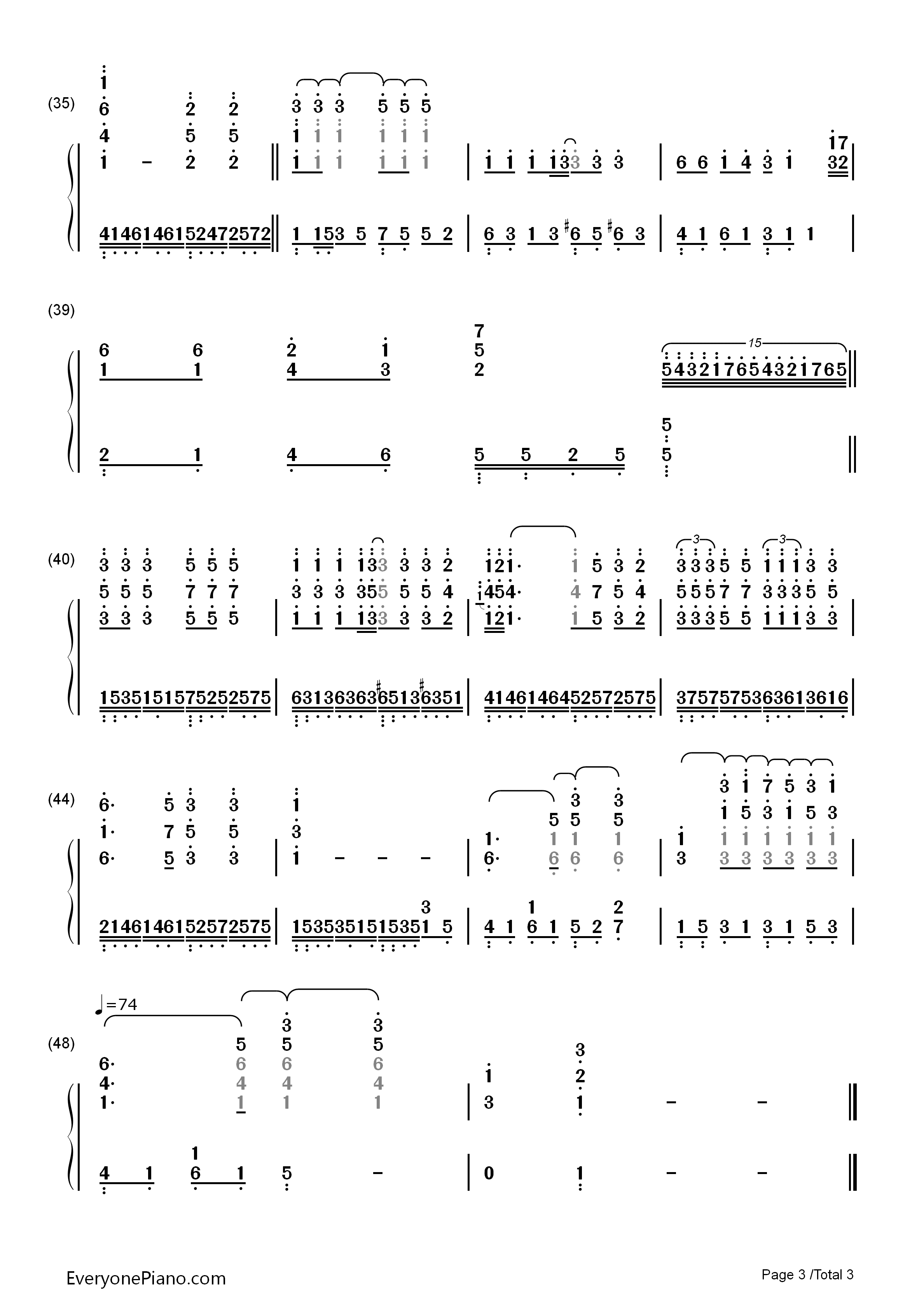 A_Little_Love钢琴简谱_冯曦妤演唱